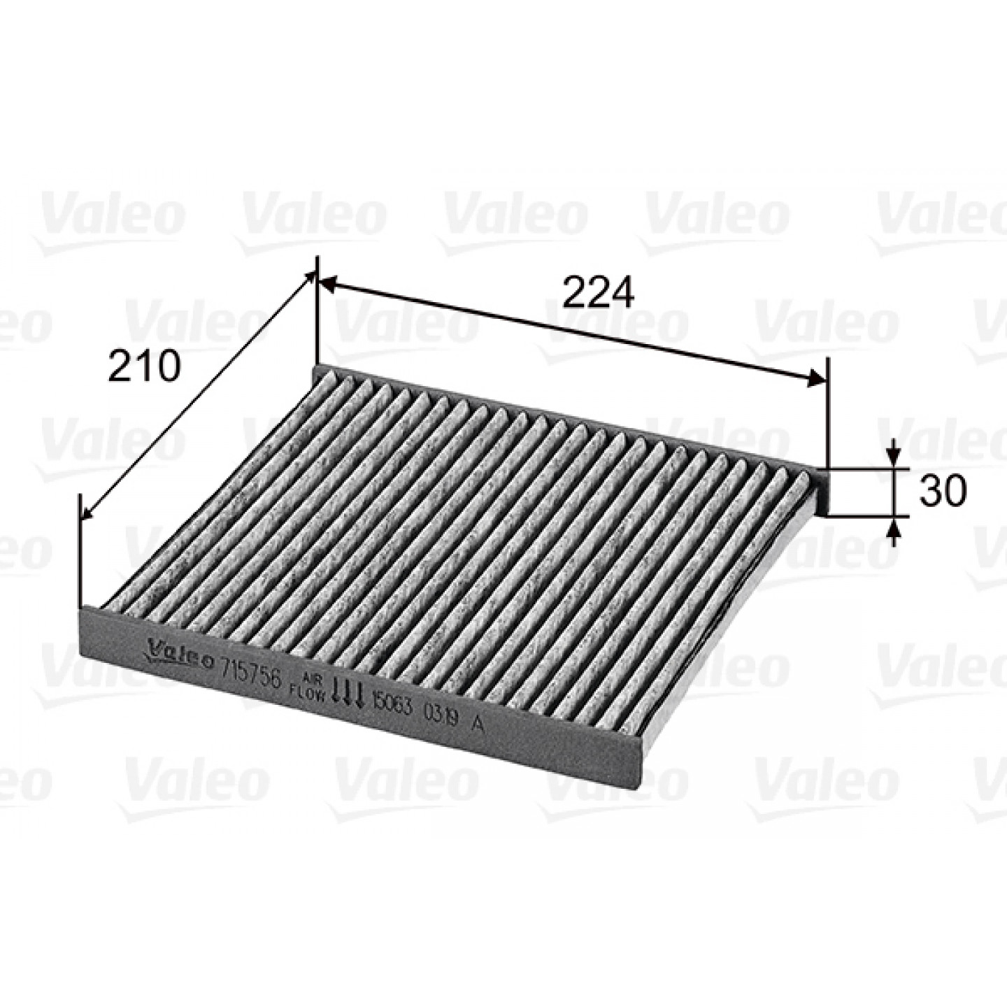 Filtr, vnitřní vzduch VALEO 715756