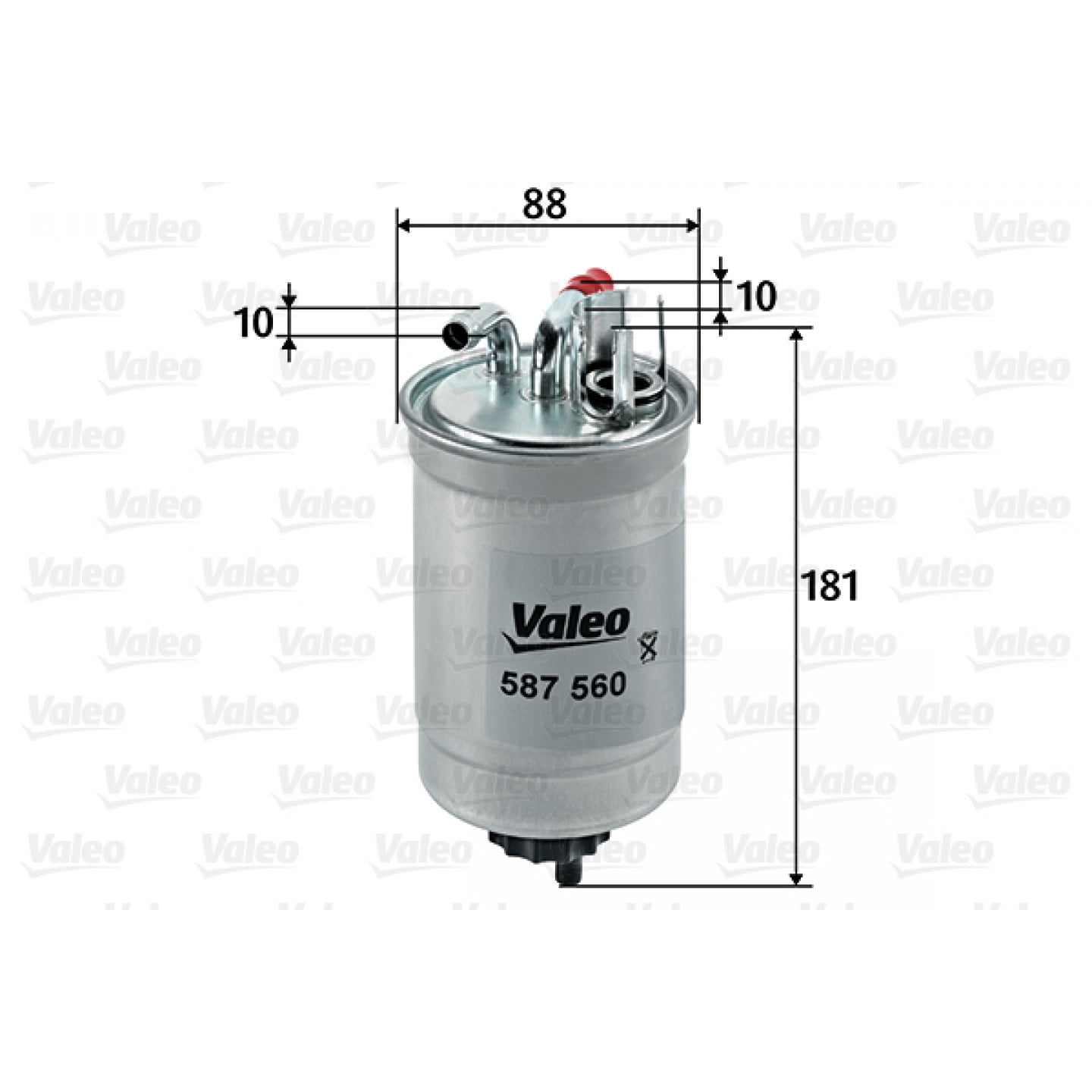 Brandstoffilter VALEO 587560