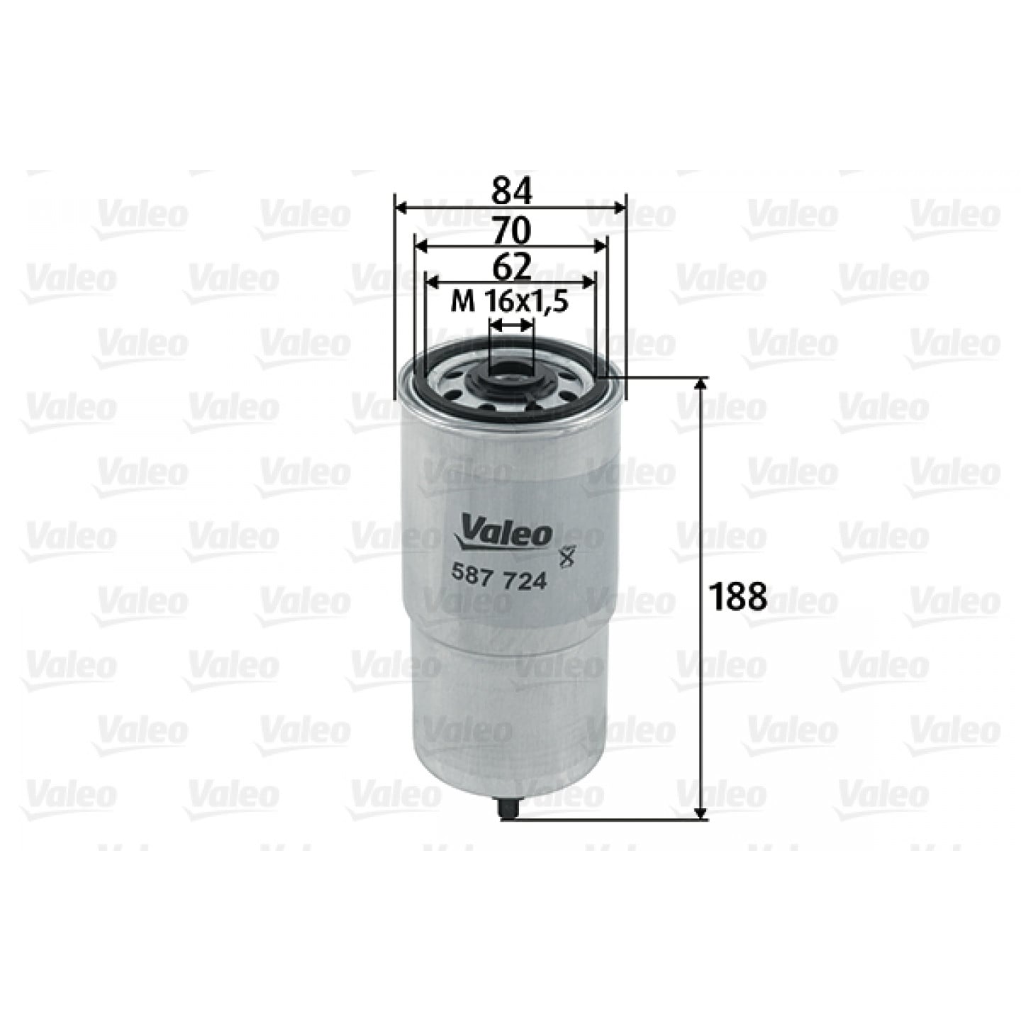 Filtro combustible VALEO 587724