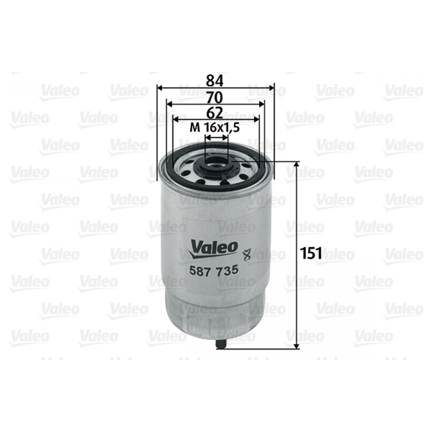 Kraftstofffilter VALEO 587735