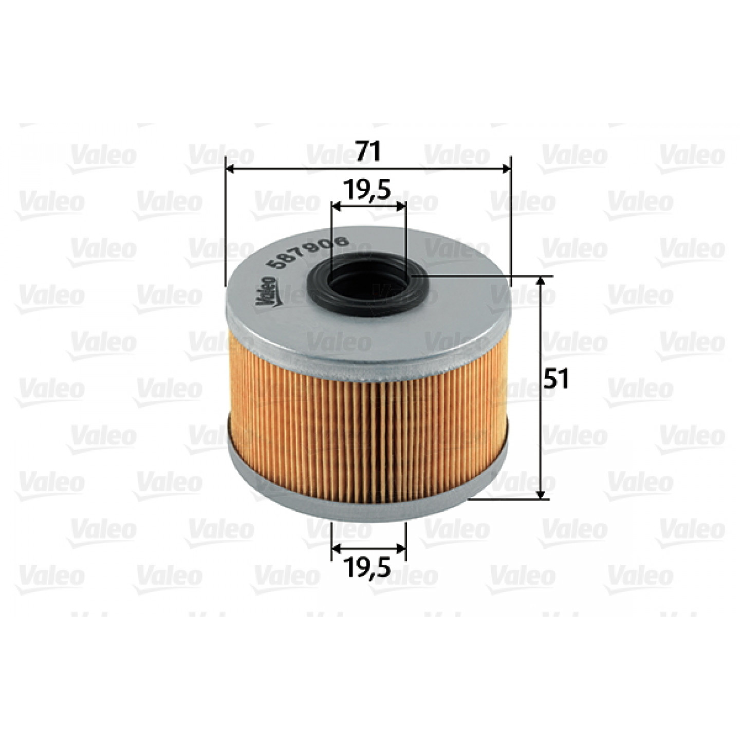 Kraftstofffilter VALEO 587906