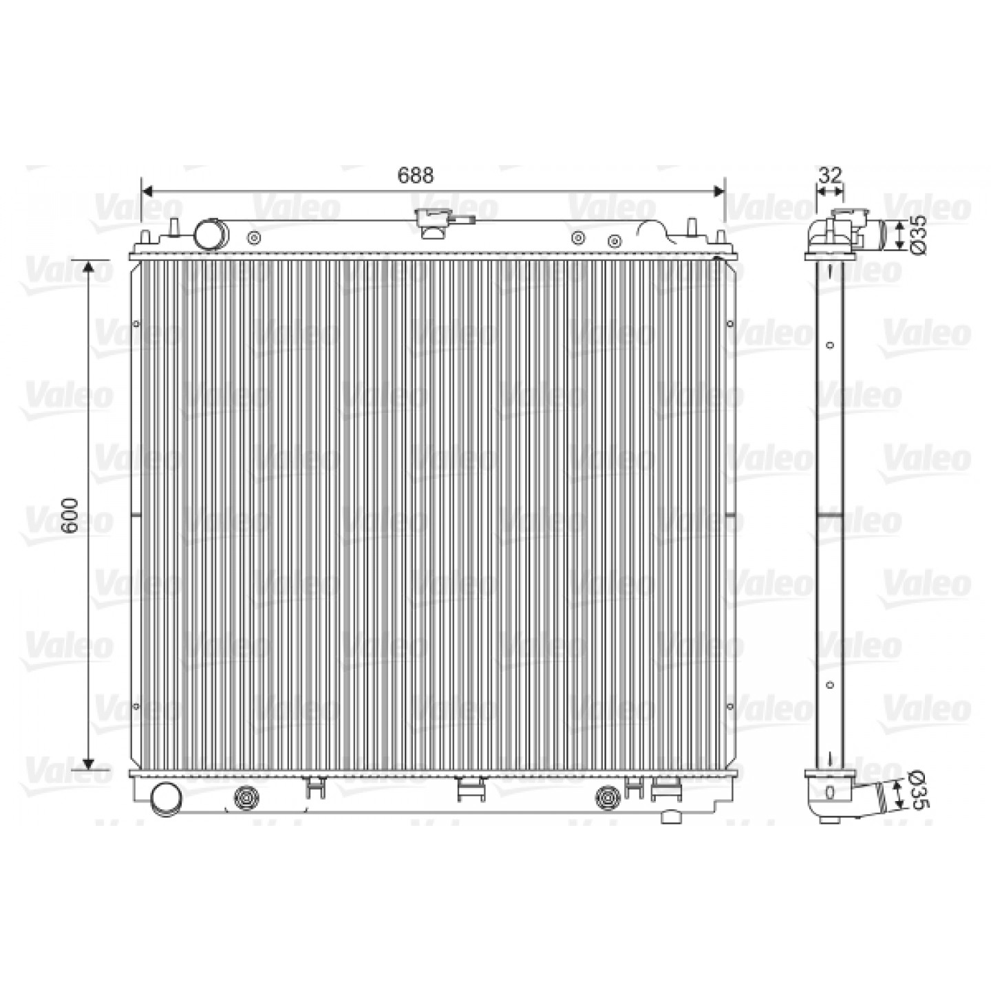 Radiateur VALEO 701566