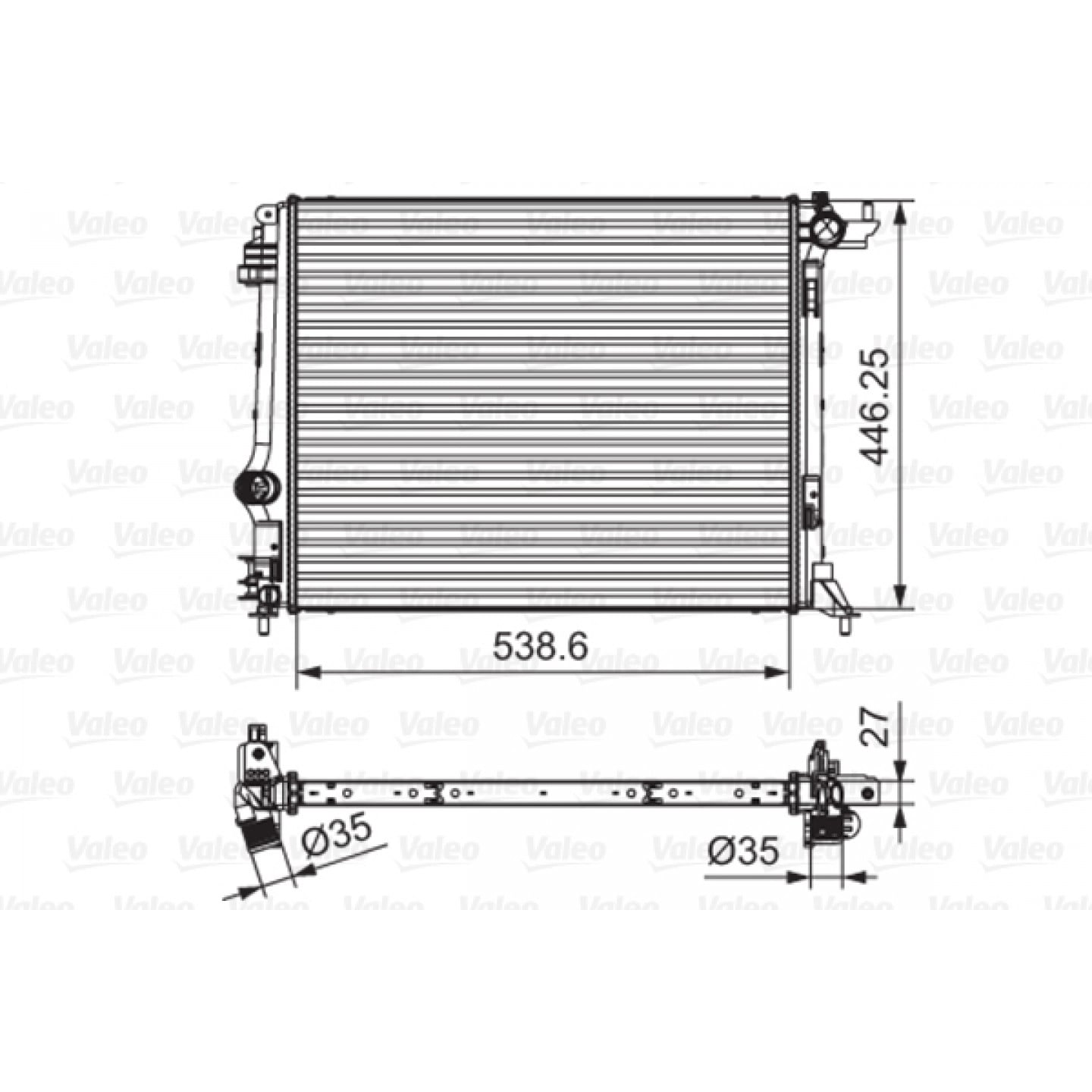 Radiateur VALEO 701662