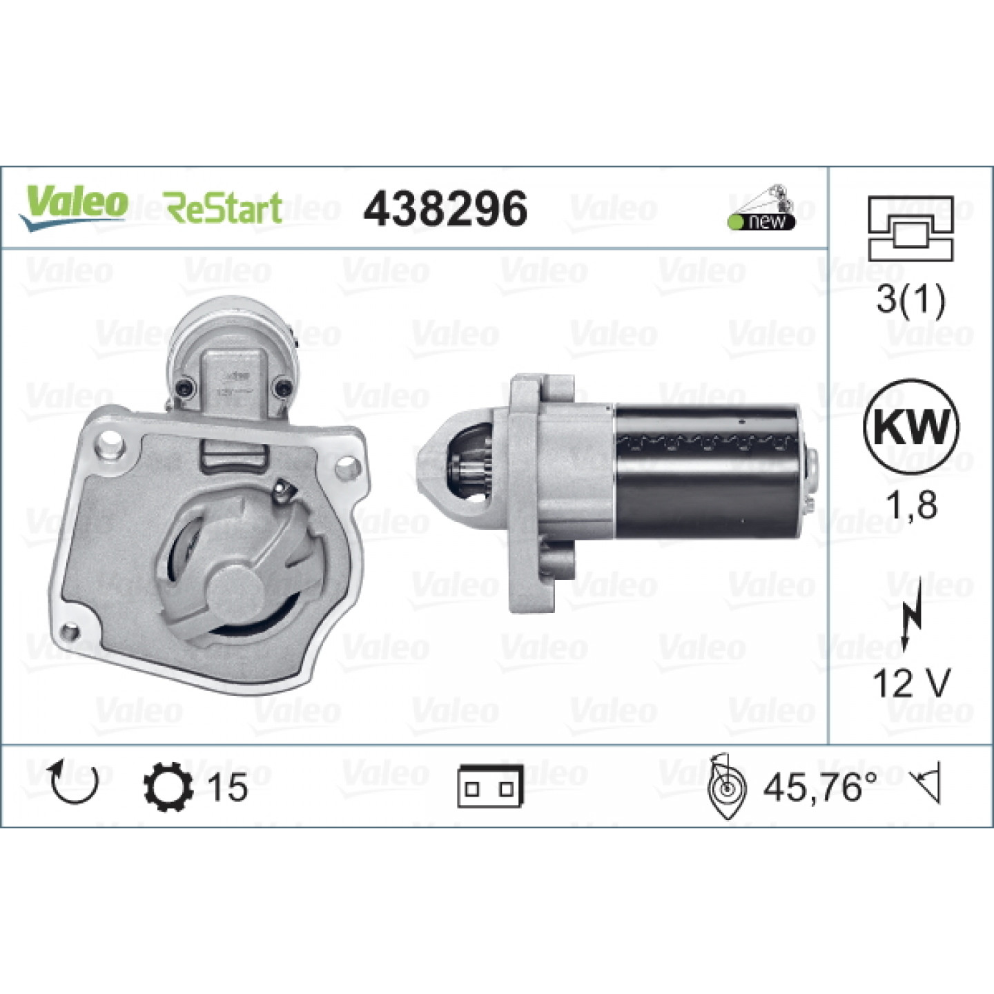 Démarreur VALEO 438296