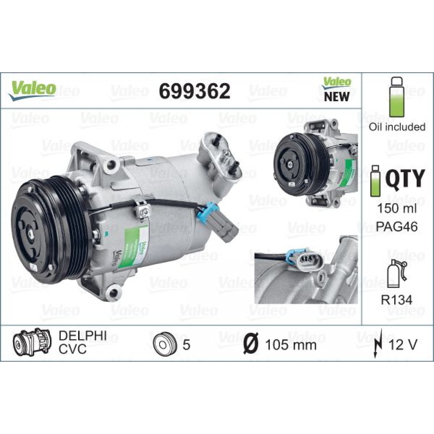 Kompressor, Klimaanlage VALEO 699362