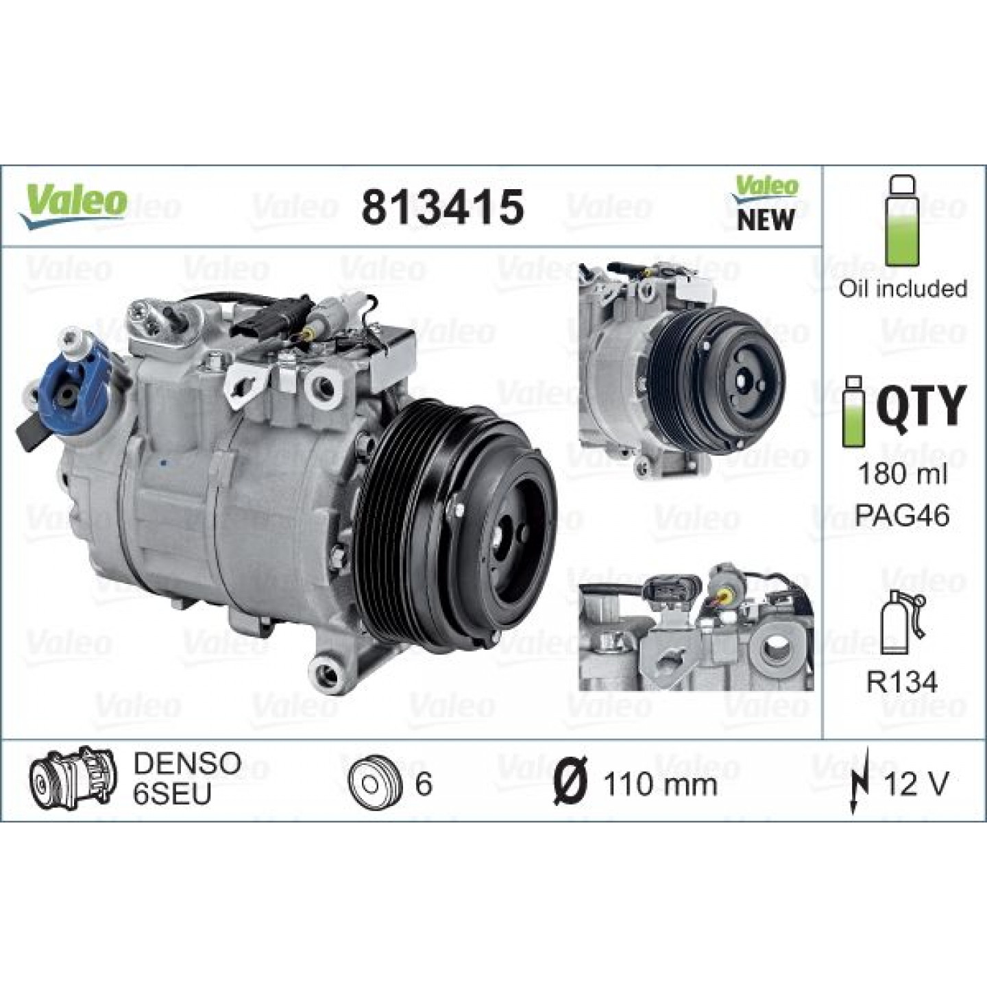 Kompressor, Klimaanlage VALEO 813415