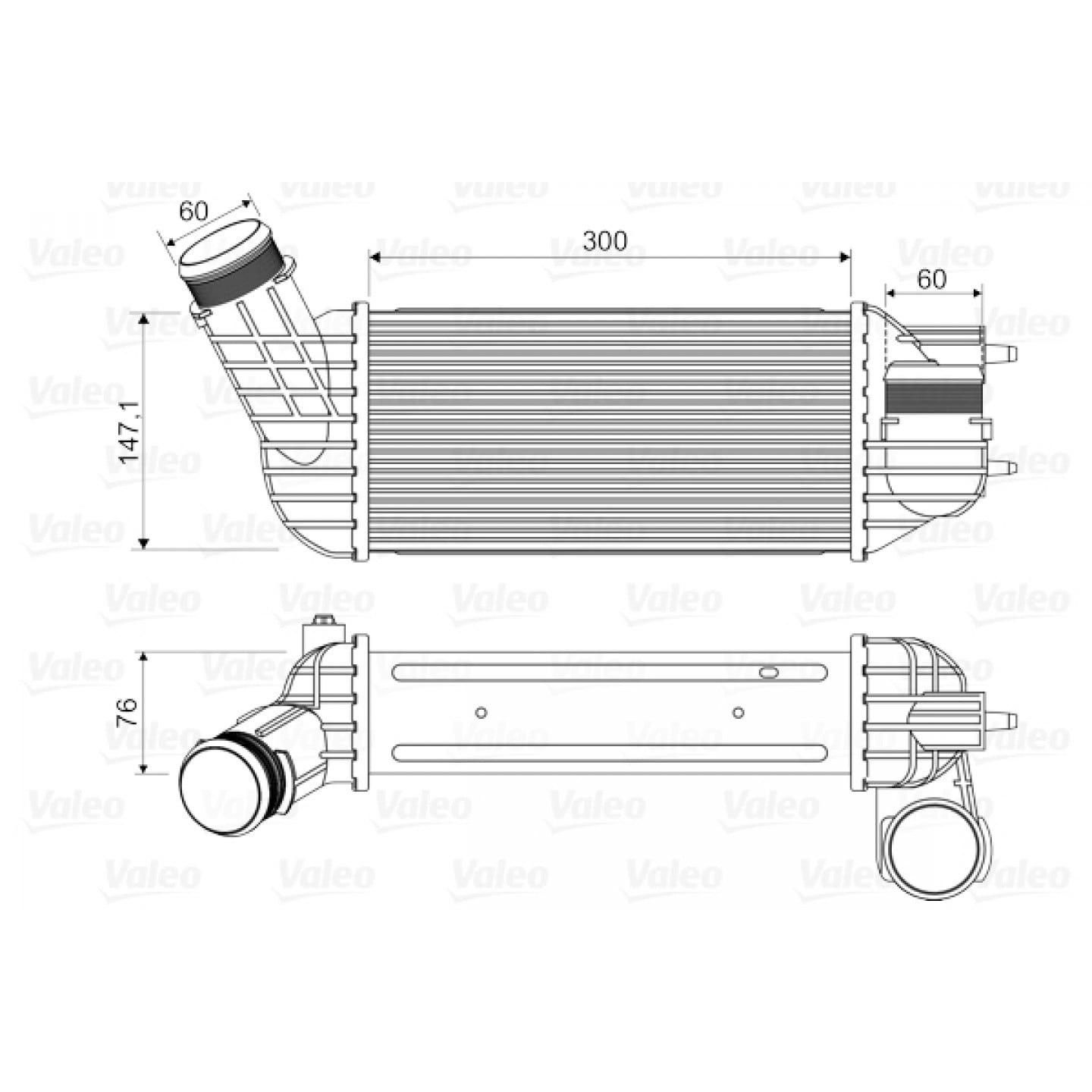Intercooler, carregador VALEO 818345