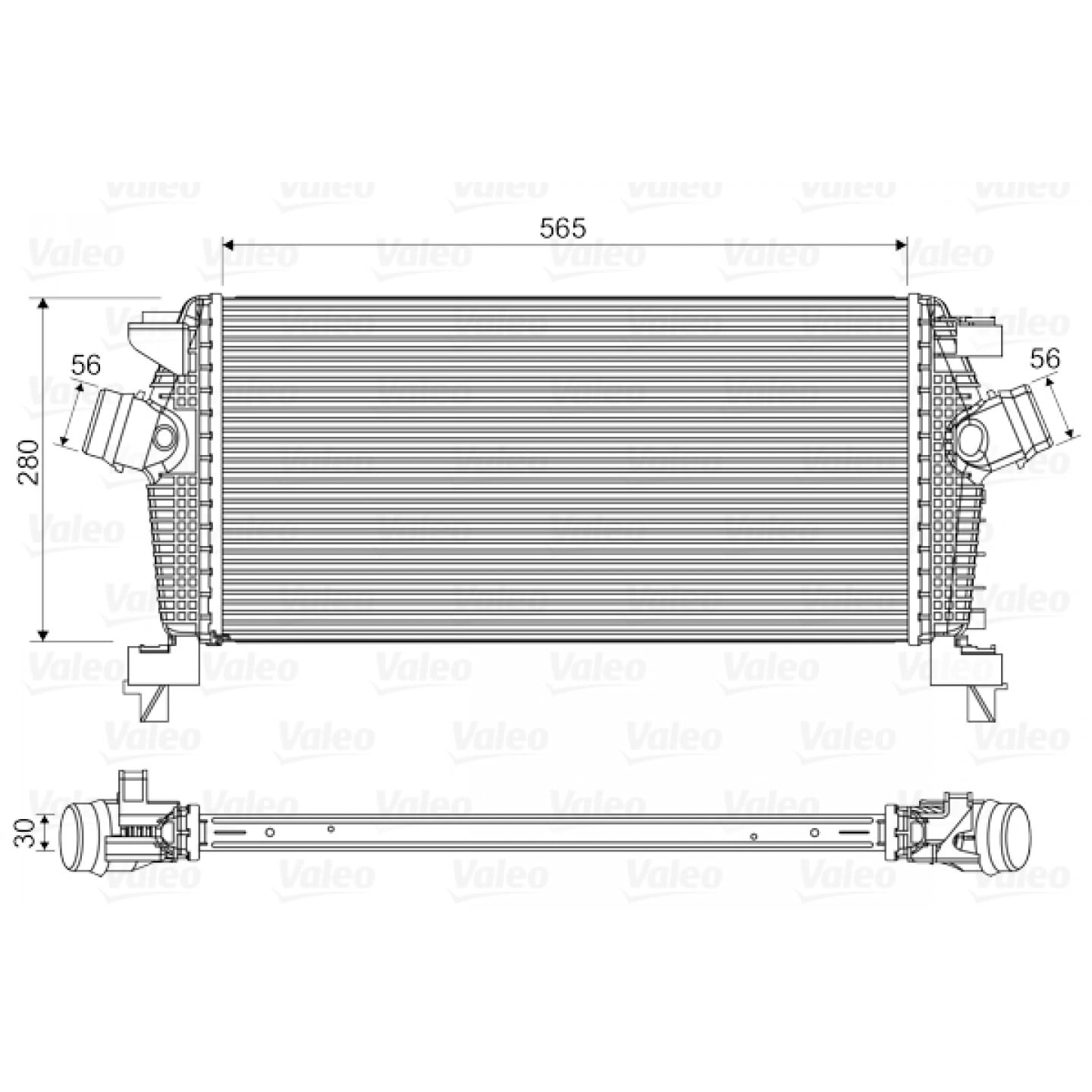 Intercooler, carregador VALEO 818565