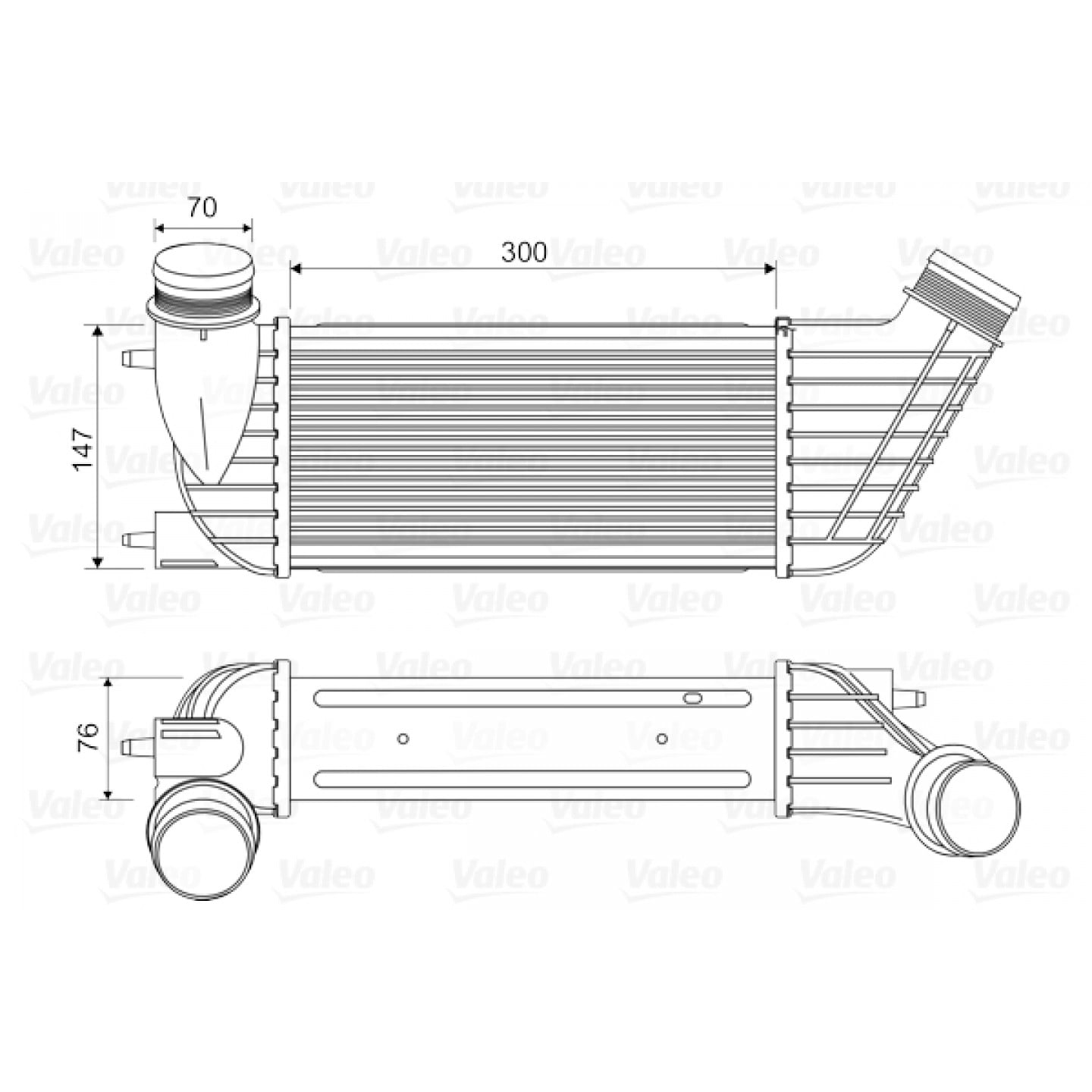 Intercooler, carregador VALEO 818651