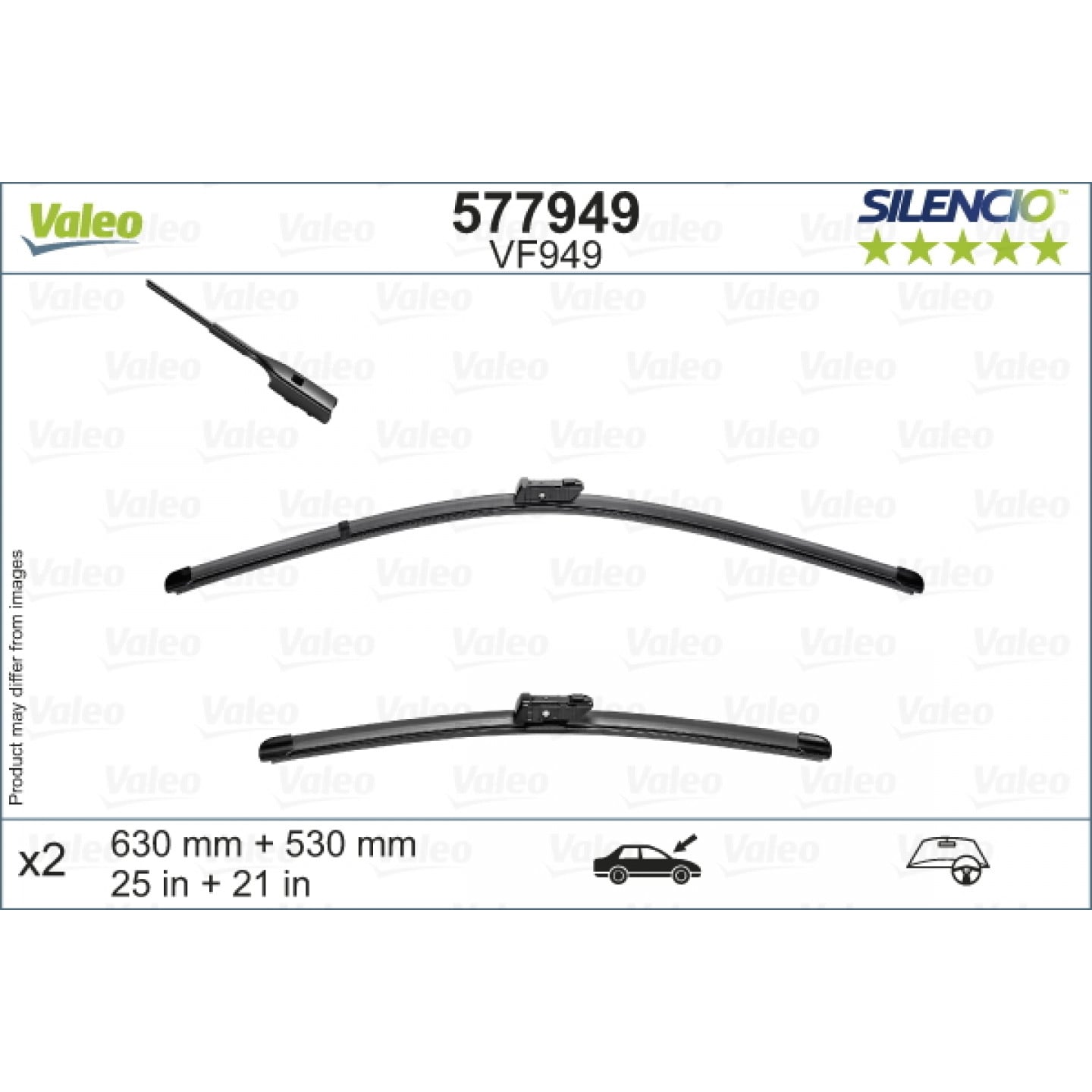 Escova do limpa-vidros VALEO 577949