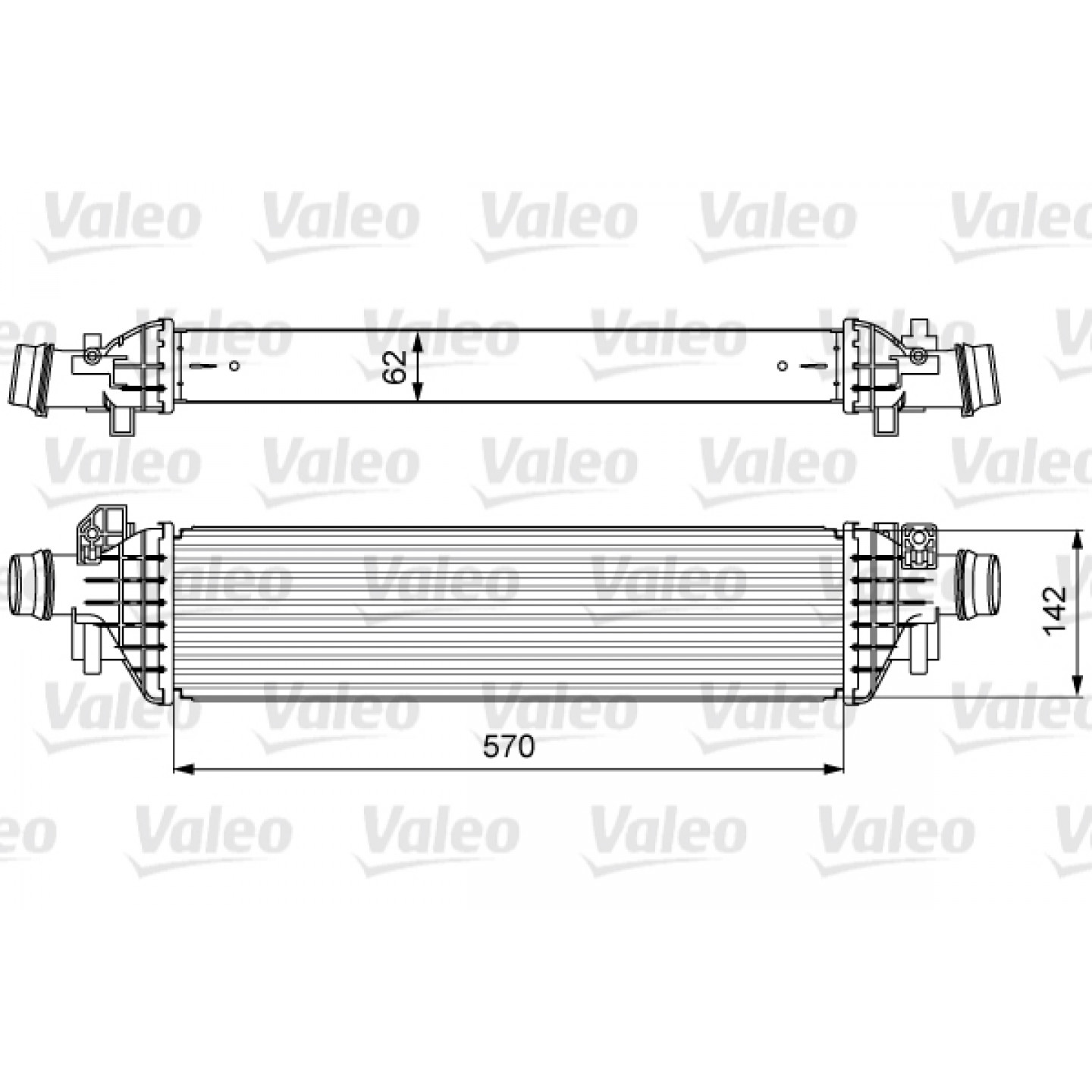 Intercooler, carregador VALEO 818628