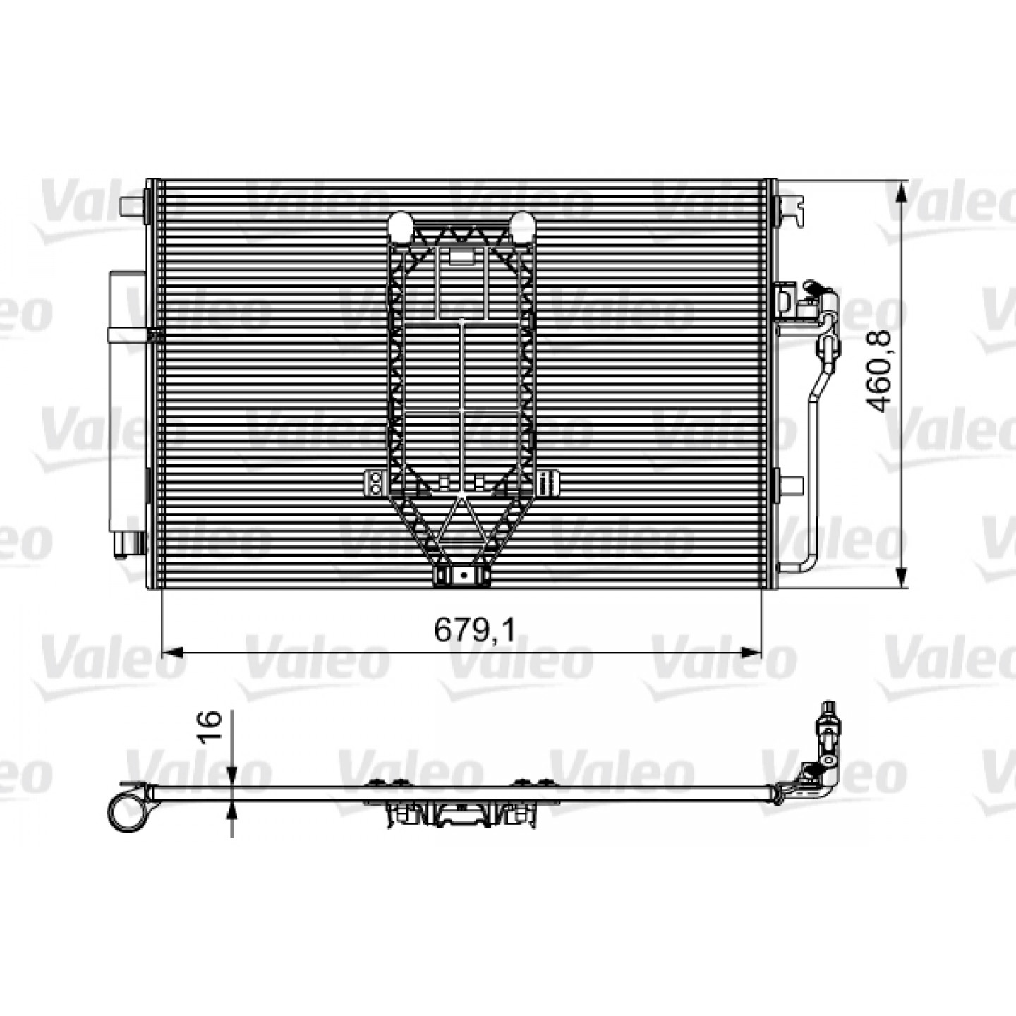 Kondenzátor, klimatizace VALEO 812502