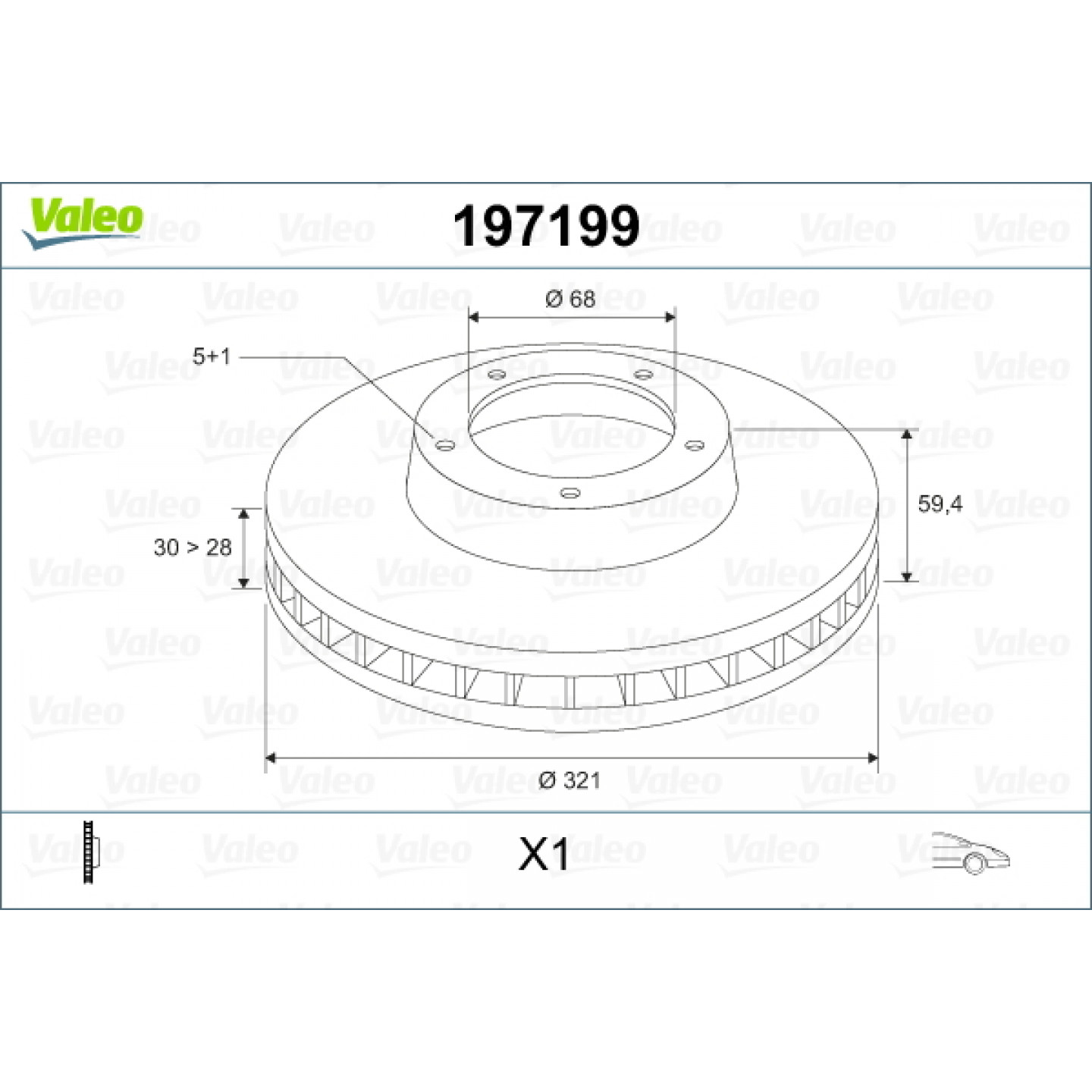 Discofreno VALEO 197199