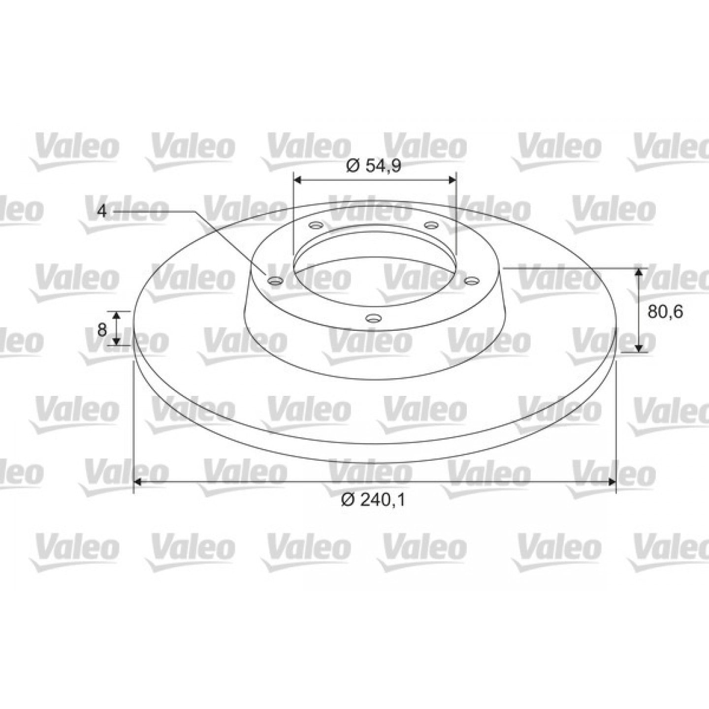 Bremsscheibe VALEO 675403