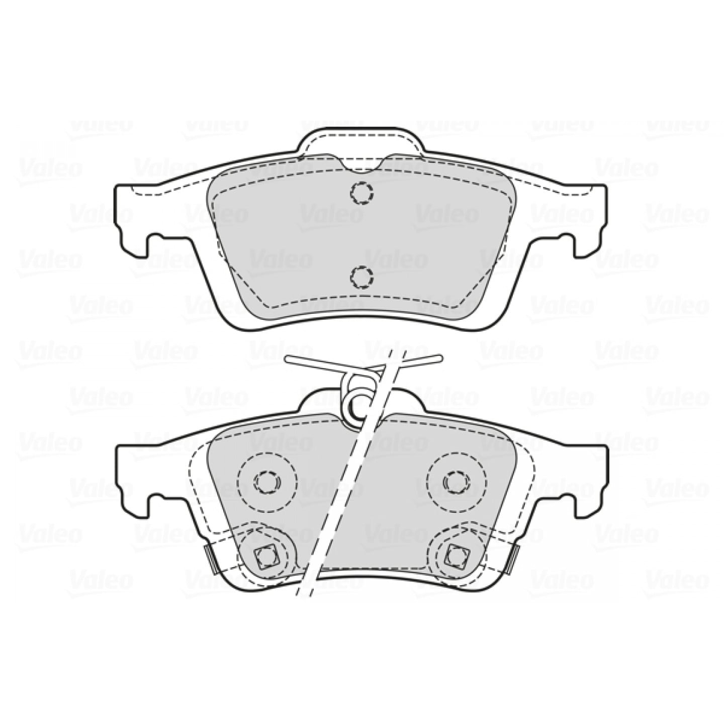 Kit de plaquettes de frein, frein à disque VALEO 601709