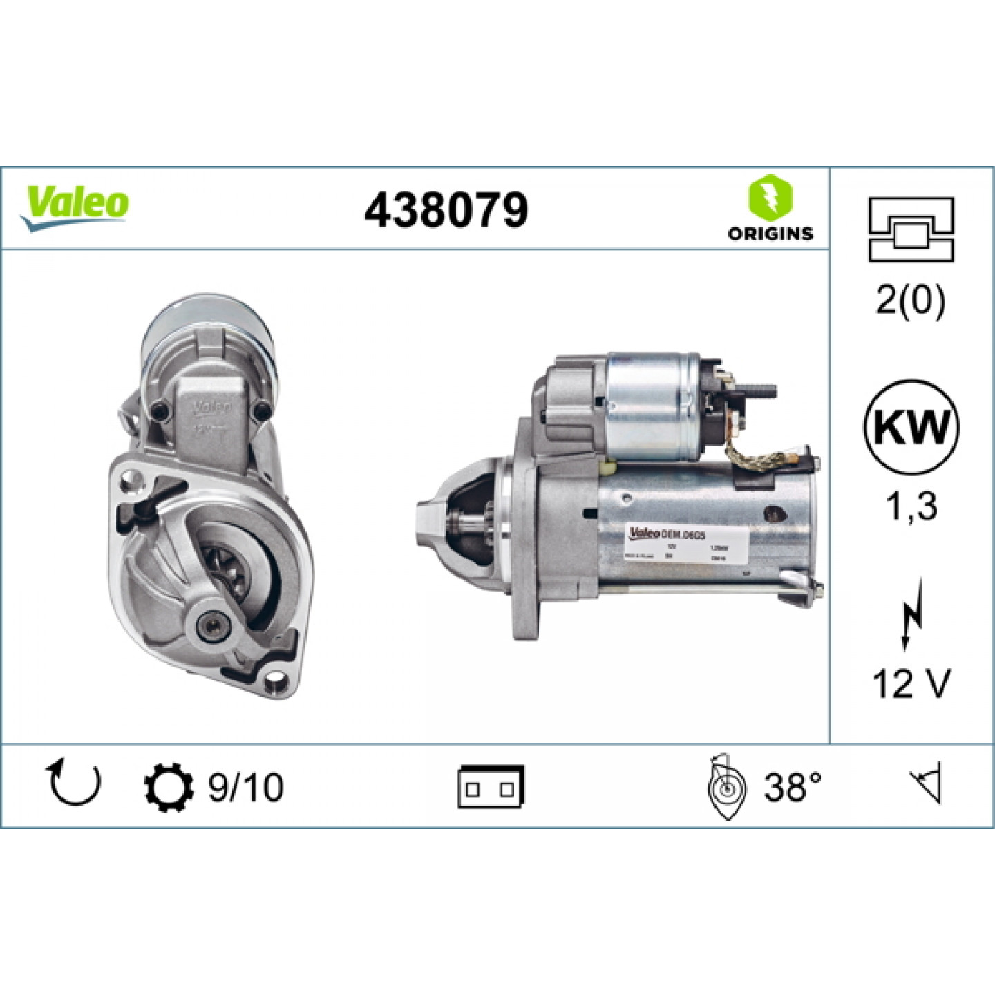 Rozrusznik VALEO 438079