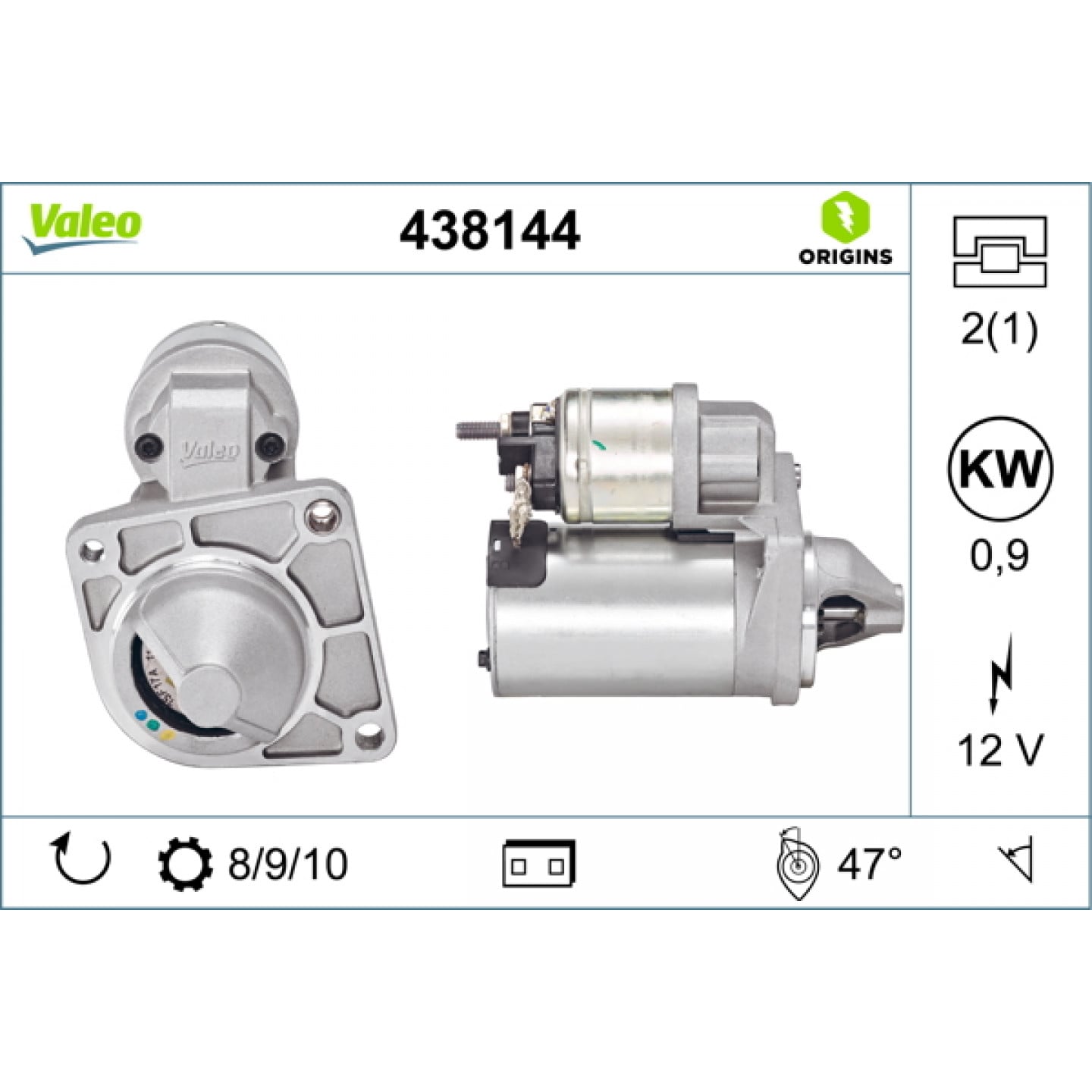 Motor de arranque VALEO 438144