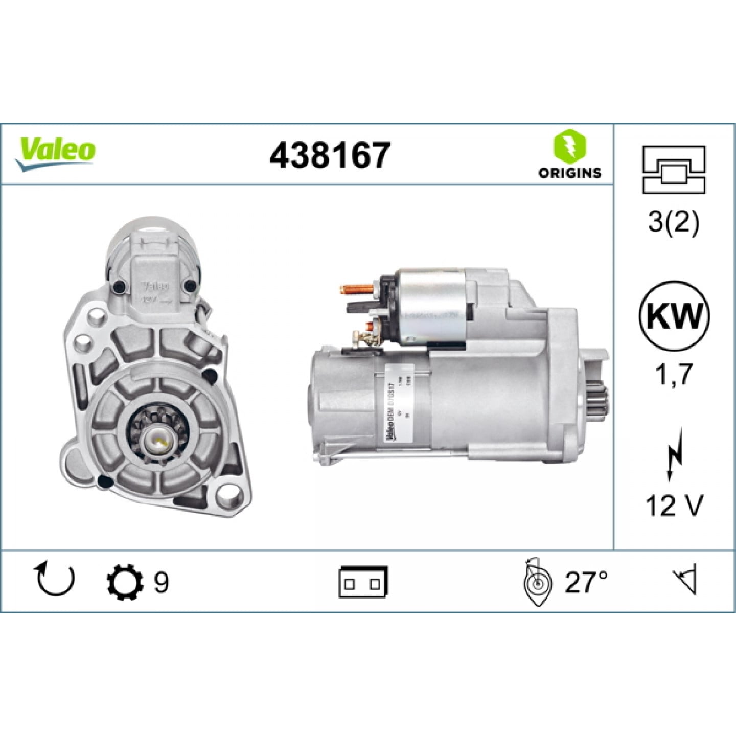 Startér VALEO 438167
