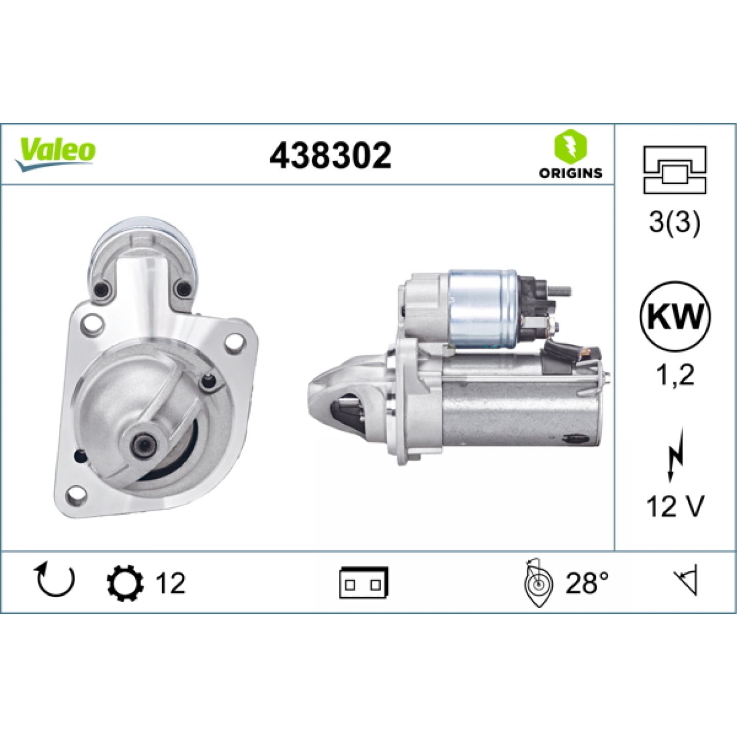 Startér VALEO 438302