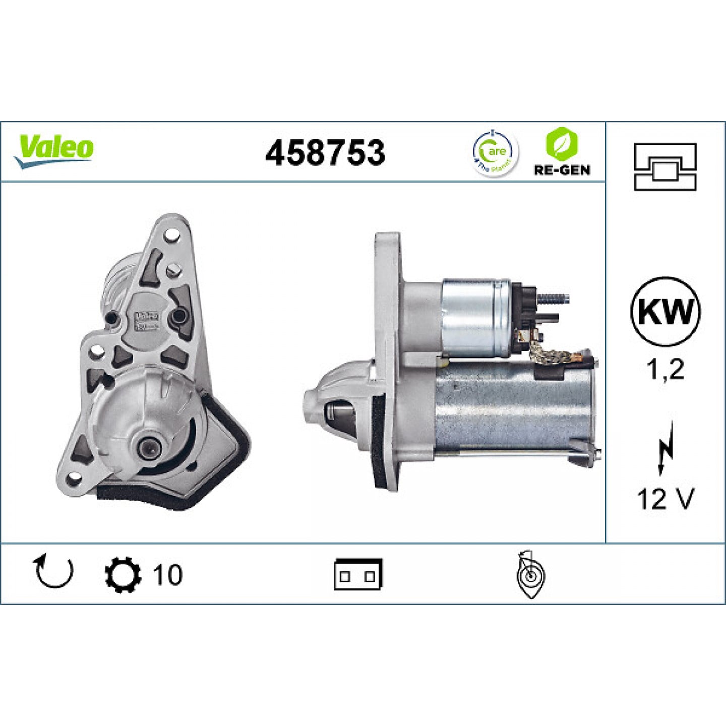 Motor de arranque VALEO 458753