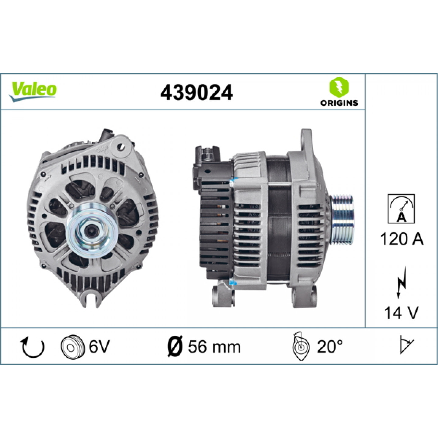 Alternator VALEO 439024
