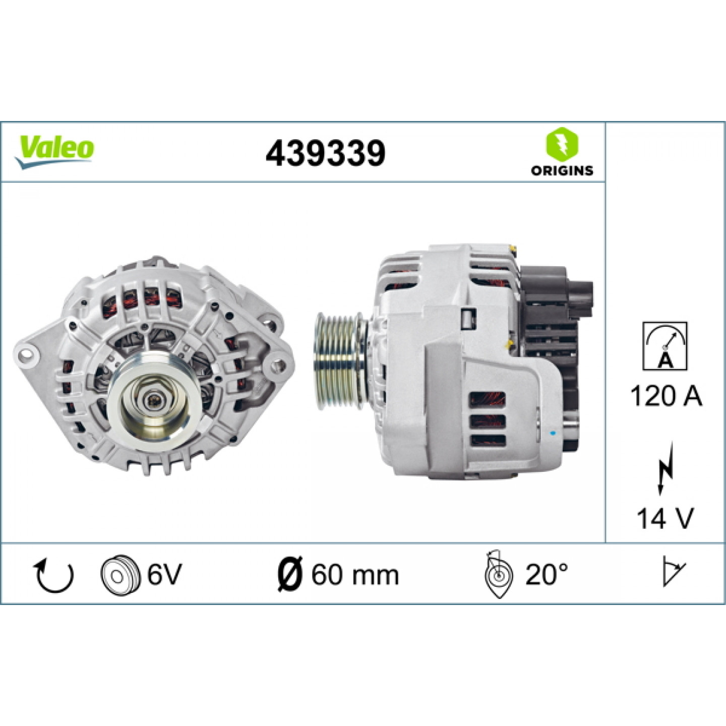 Alternator VALEO 439339