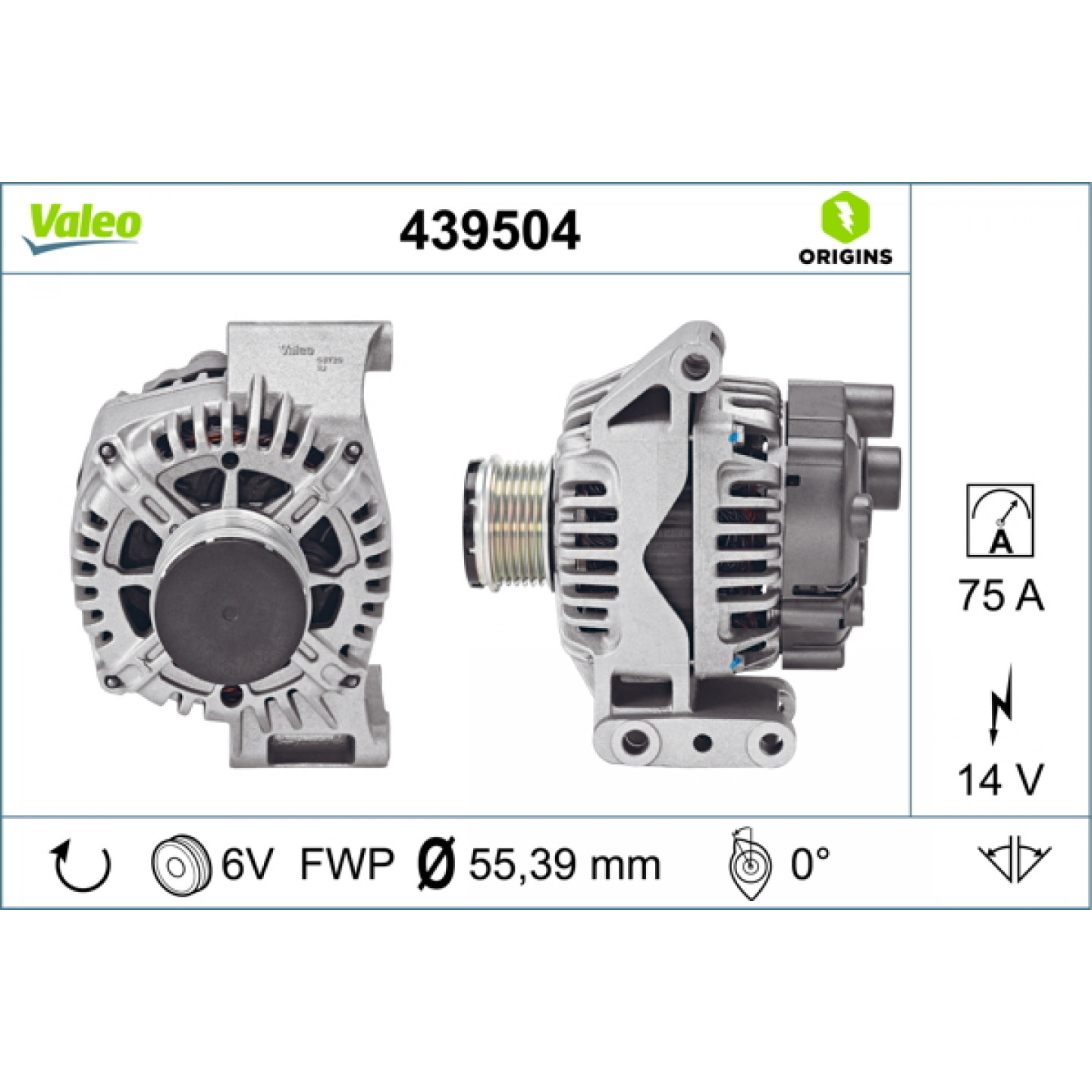 Alternator VALEO 439504