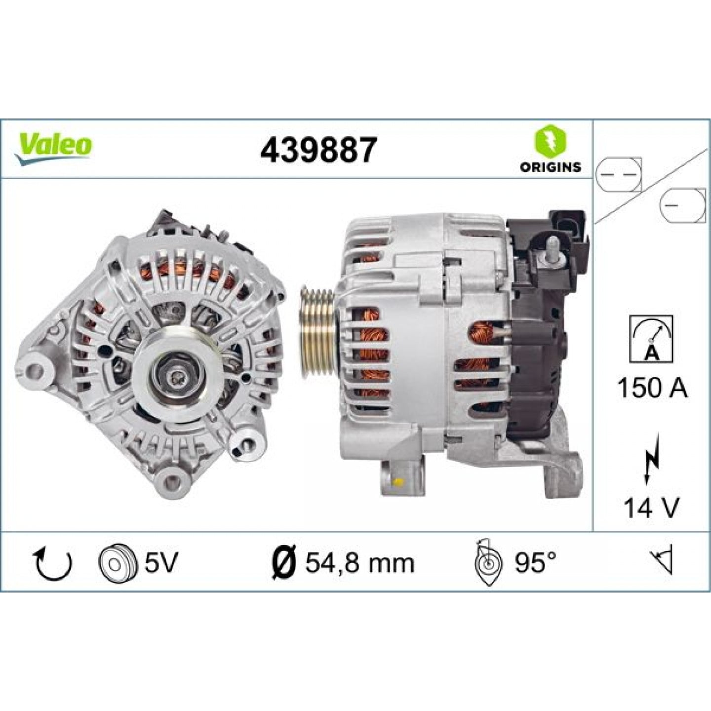 Alternatore VALEO 439887