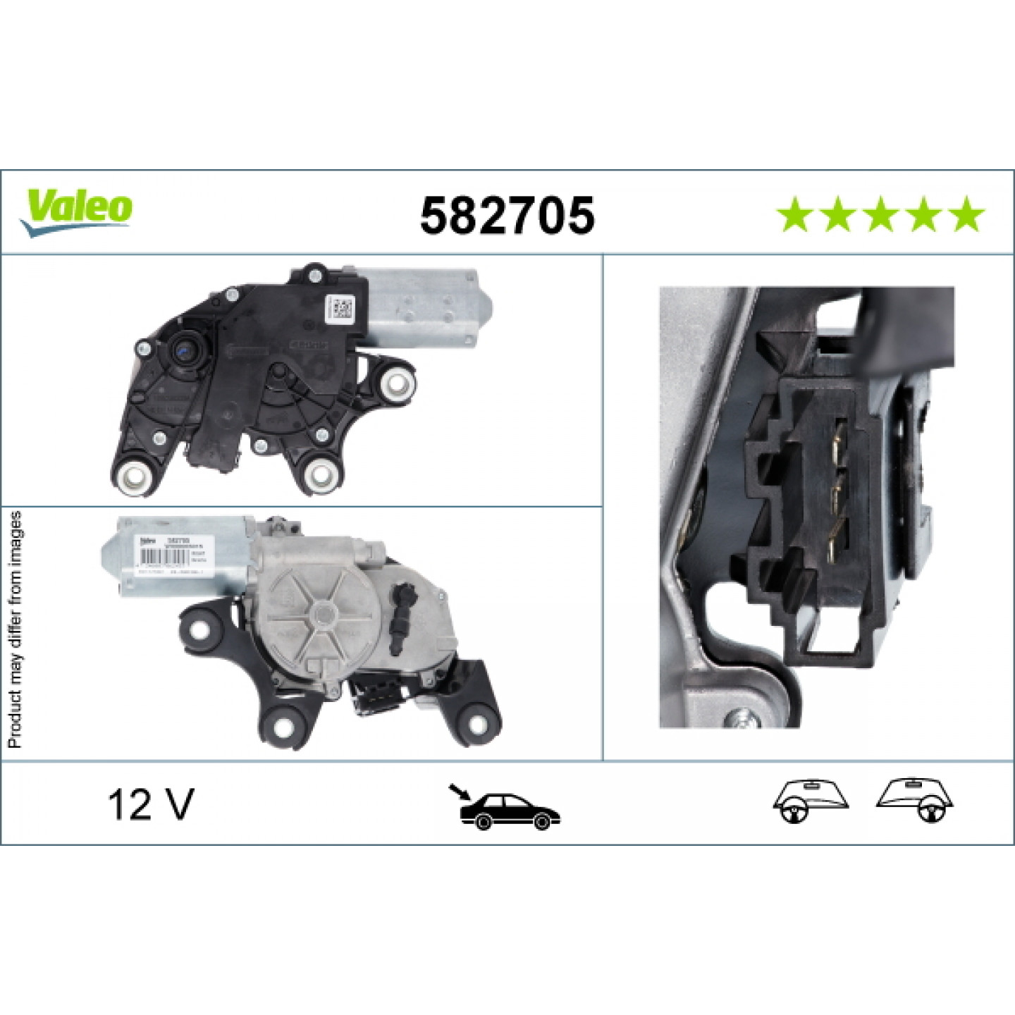 Ruitenwissermotor VALEO 582705