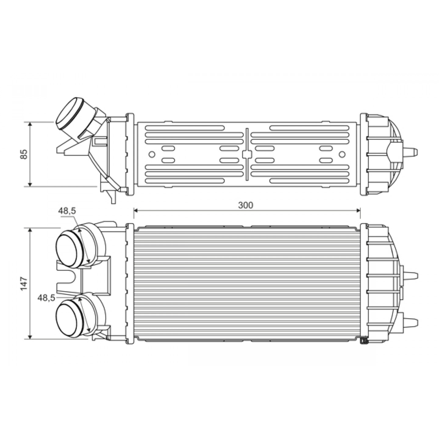 Intercooler, caricatore VALEO 817706