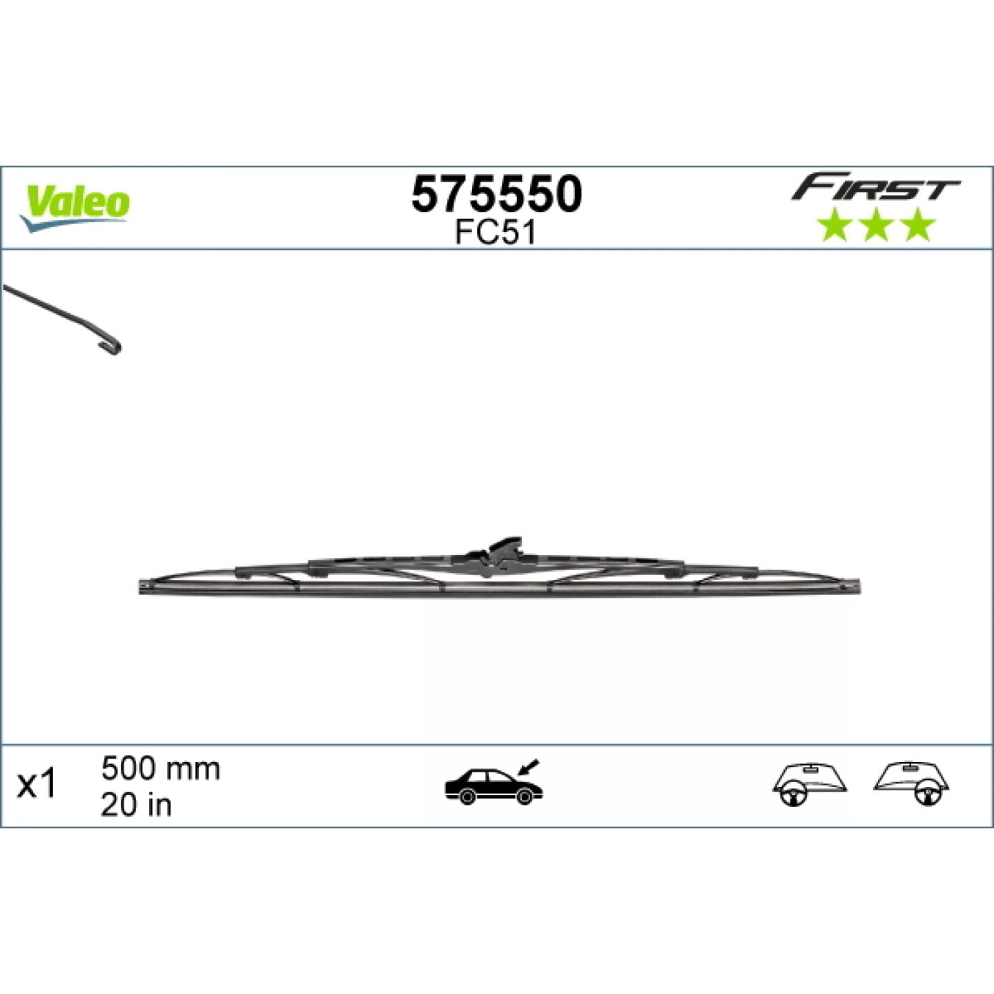 Limpiaparabrisa VALEO 575550