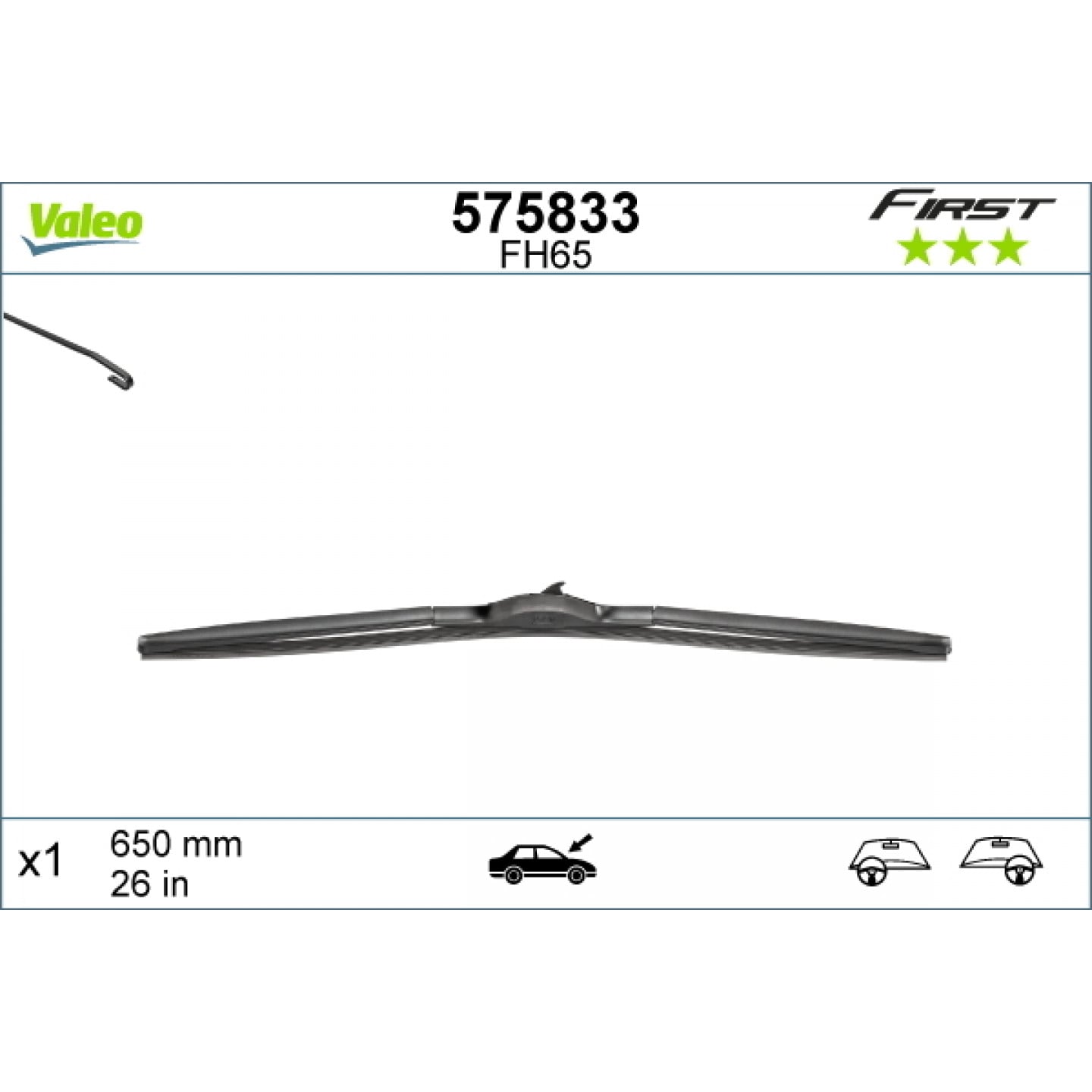 Limpiaparabrisa VALEO 575833