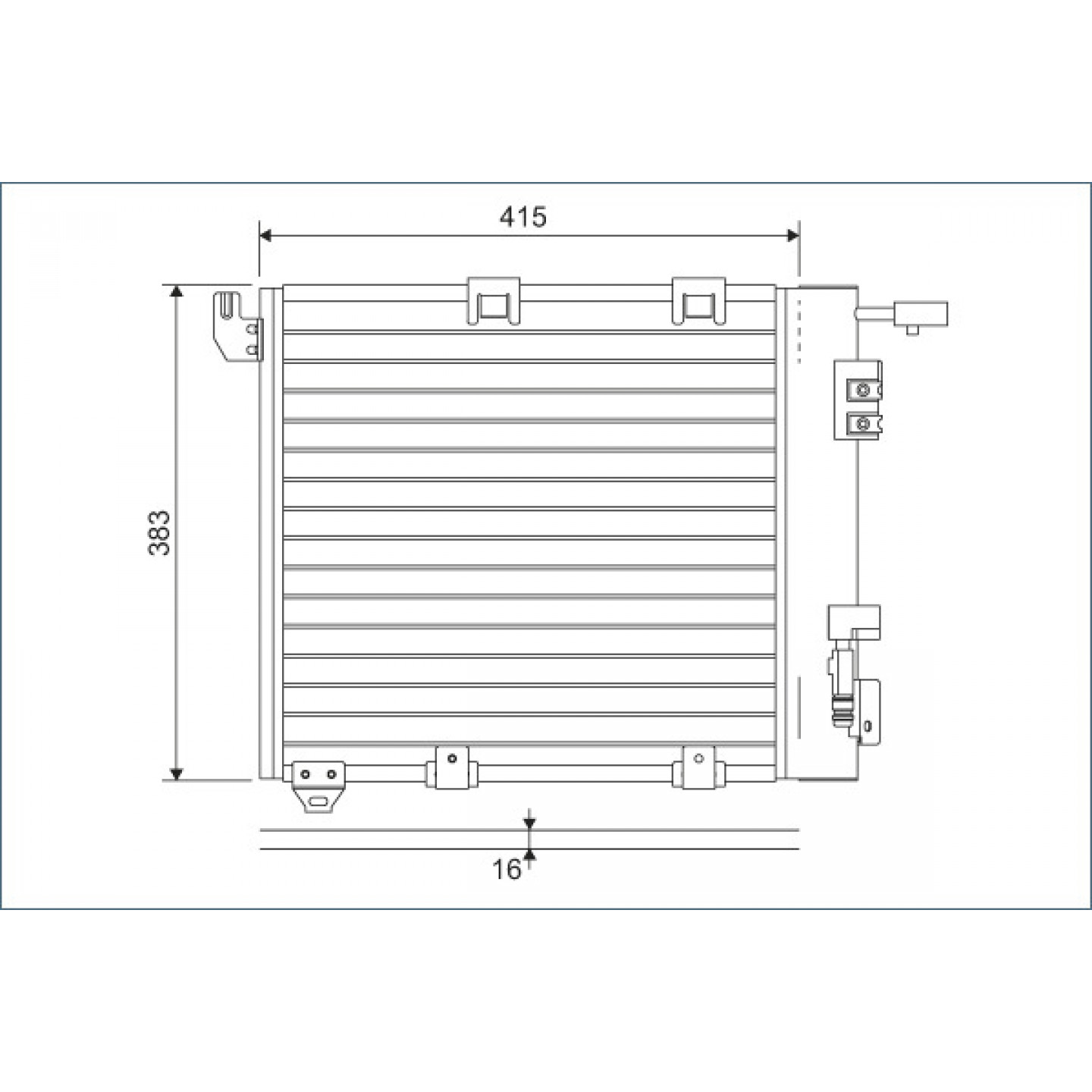 Kondensator, Klimaanlage VALEO 817506