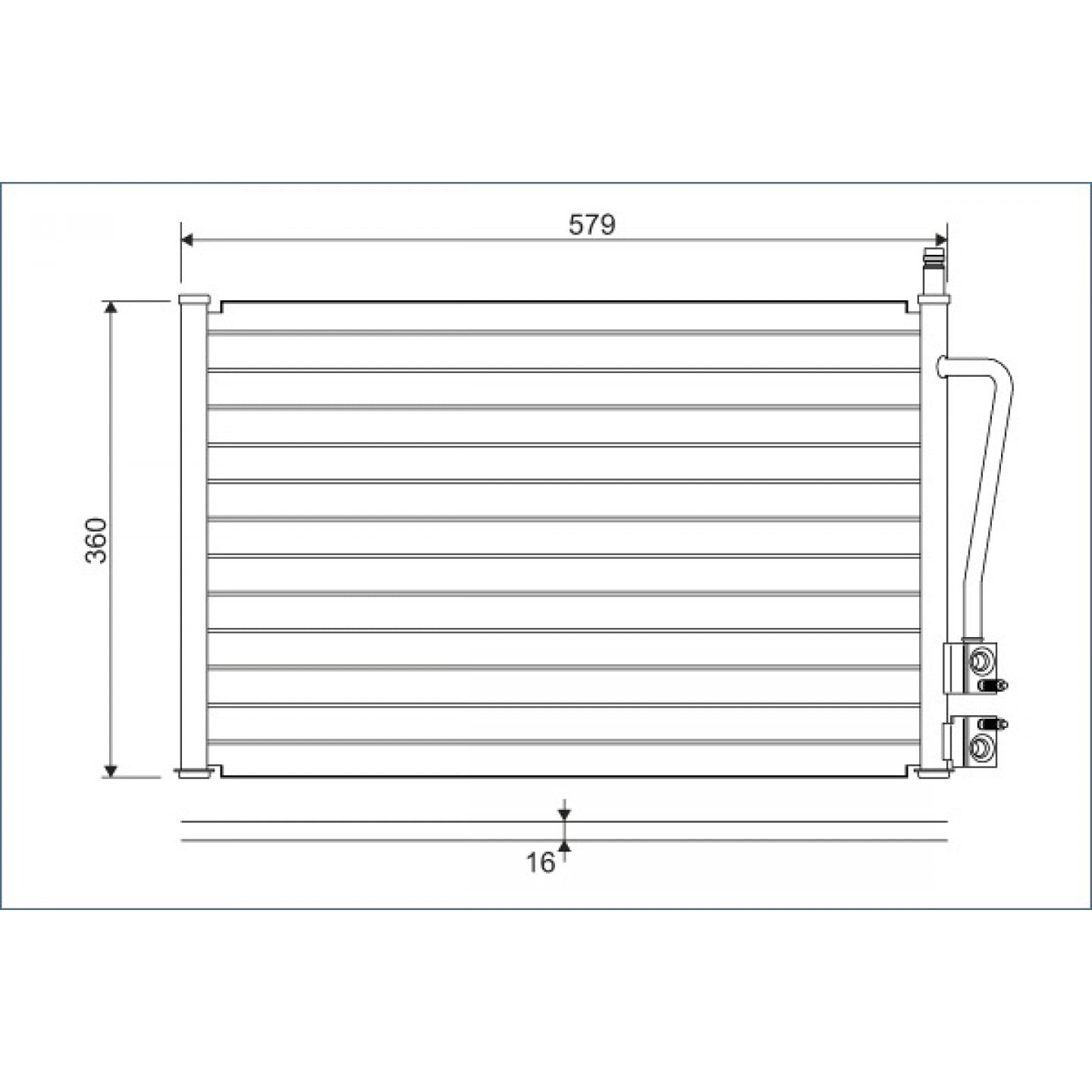 Kondensator, Klimaanlage VALEO 817664