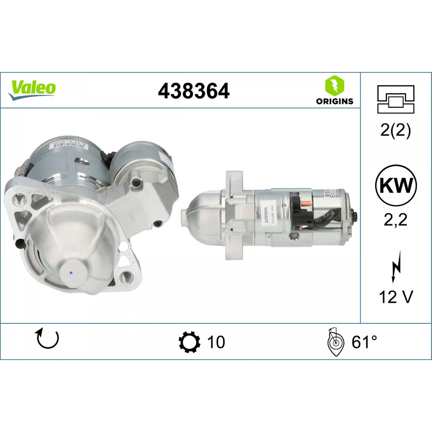 Rozrusznik VALEO 438364