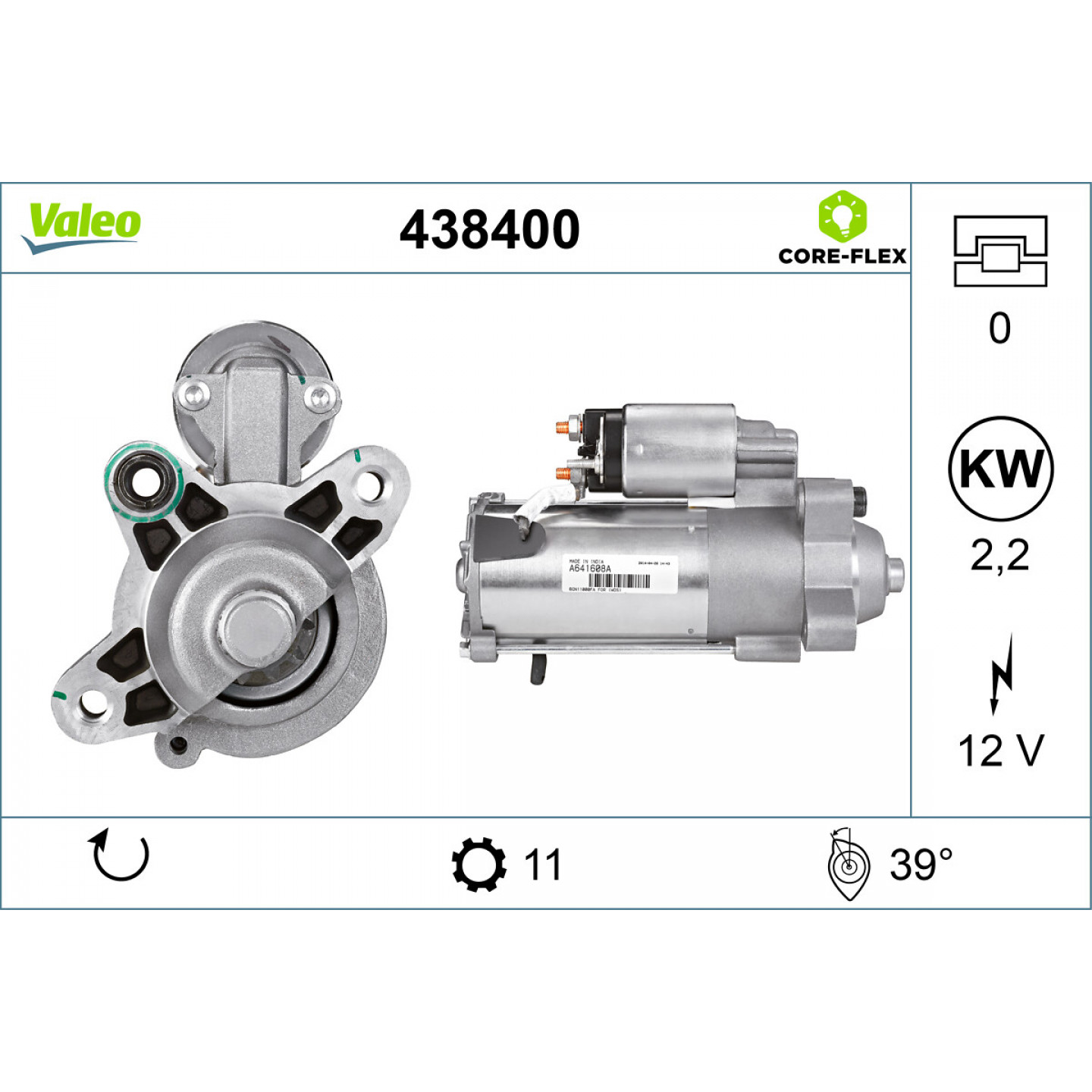 Démarreur VALEO 438400