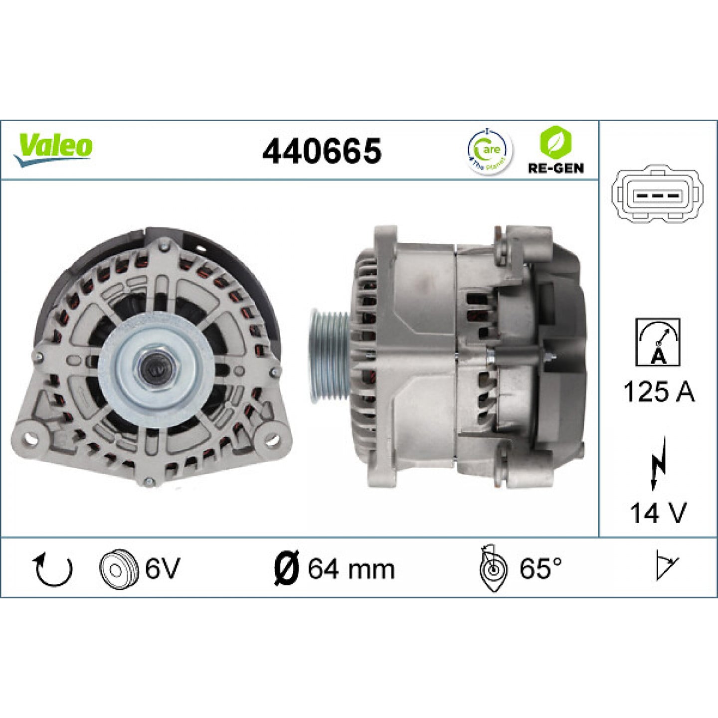 Alternatore VALEO 440665