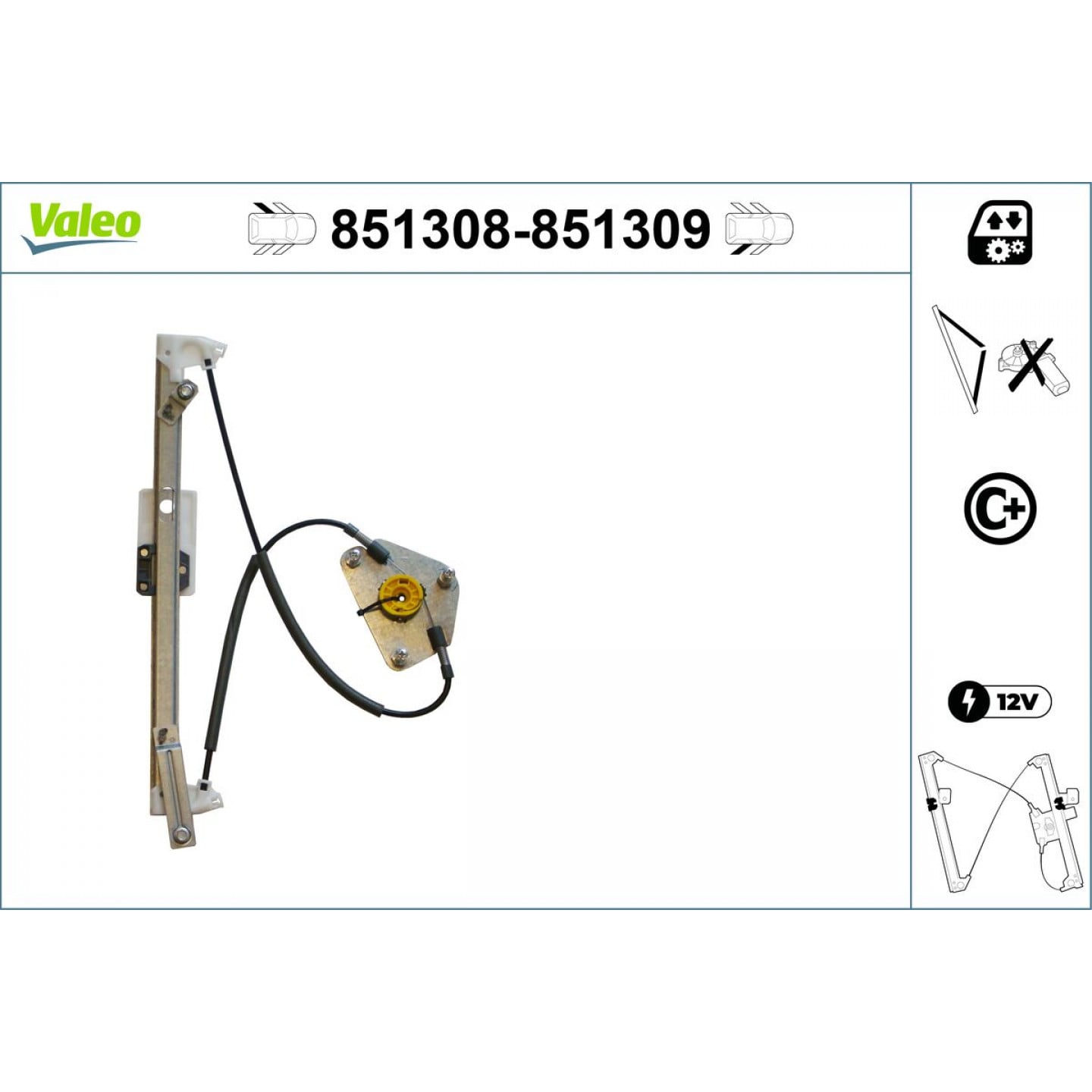 Zvedací zařízení oken VALEO 851308