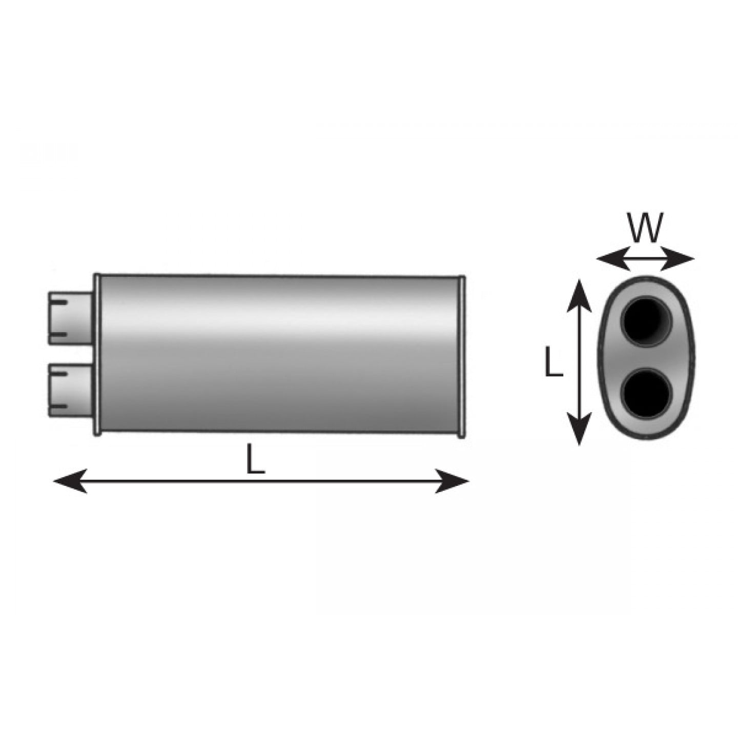 Mittelschalldämpfer DINEX 47300