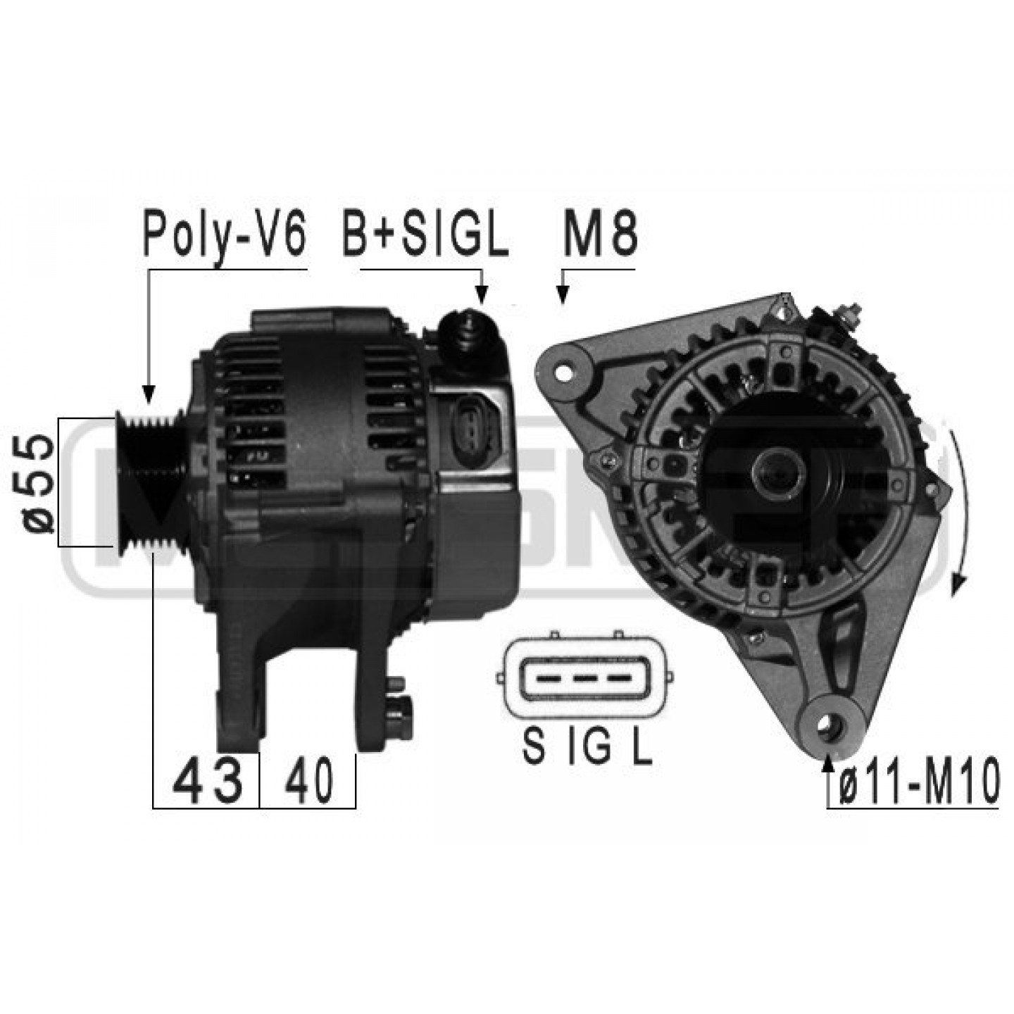 Alternador ERA 209003A