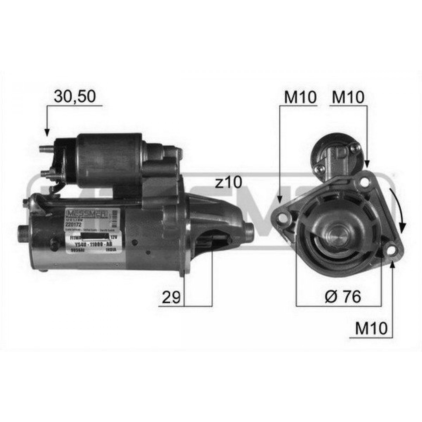 Motor de arranque ERA 220172A