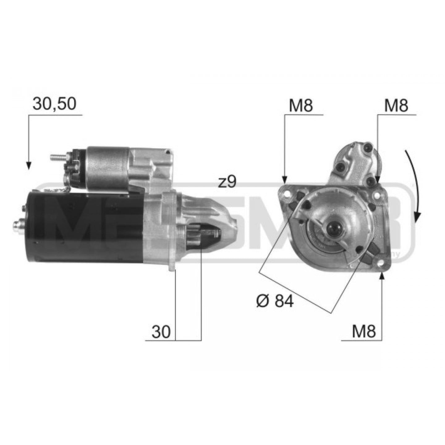 Motor de arranque ERA 220435A