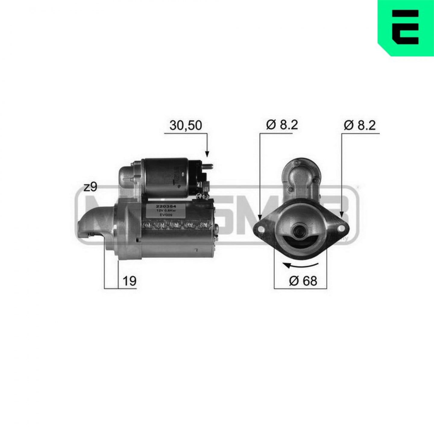 Motor de arranque ERA 220354A
