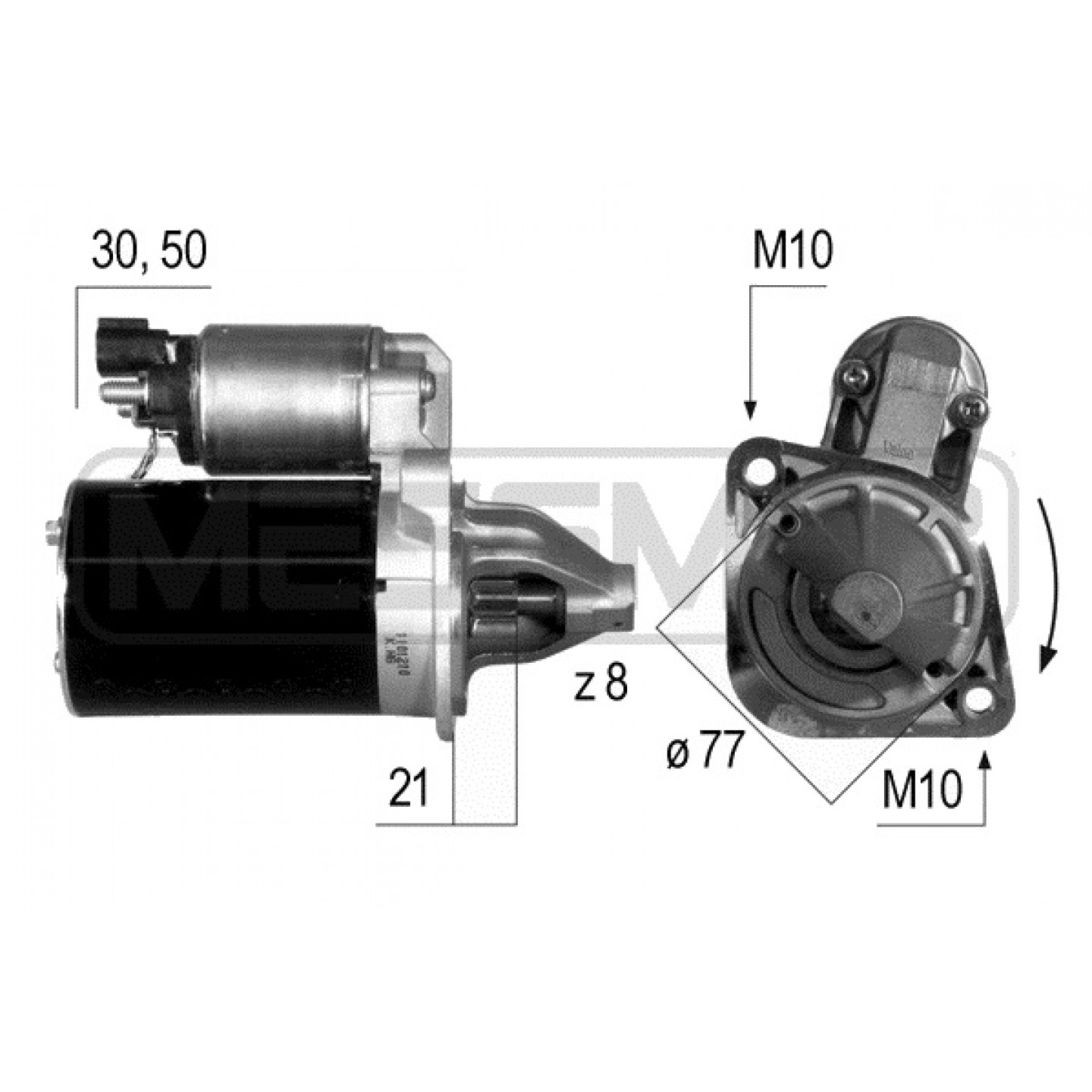 Motor de arranque ERA 220537A