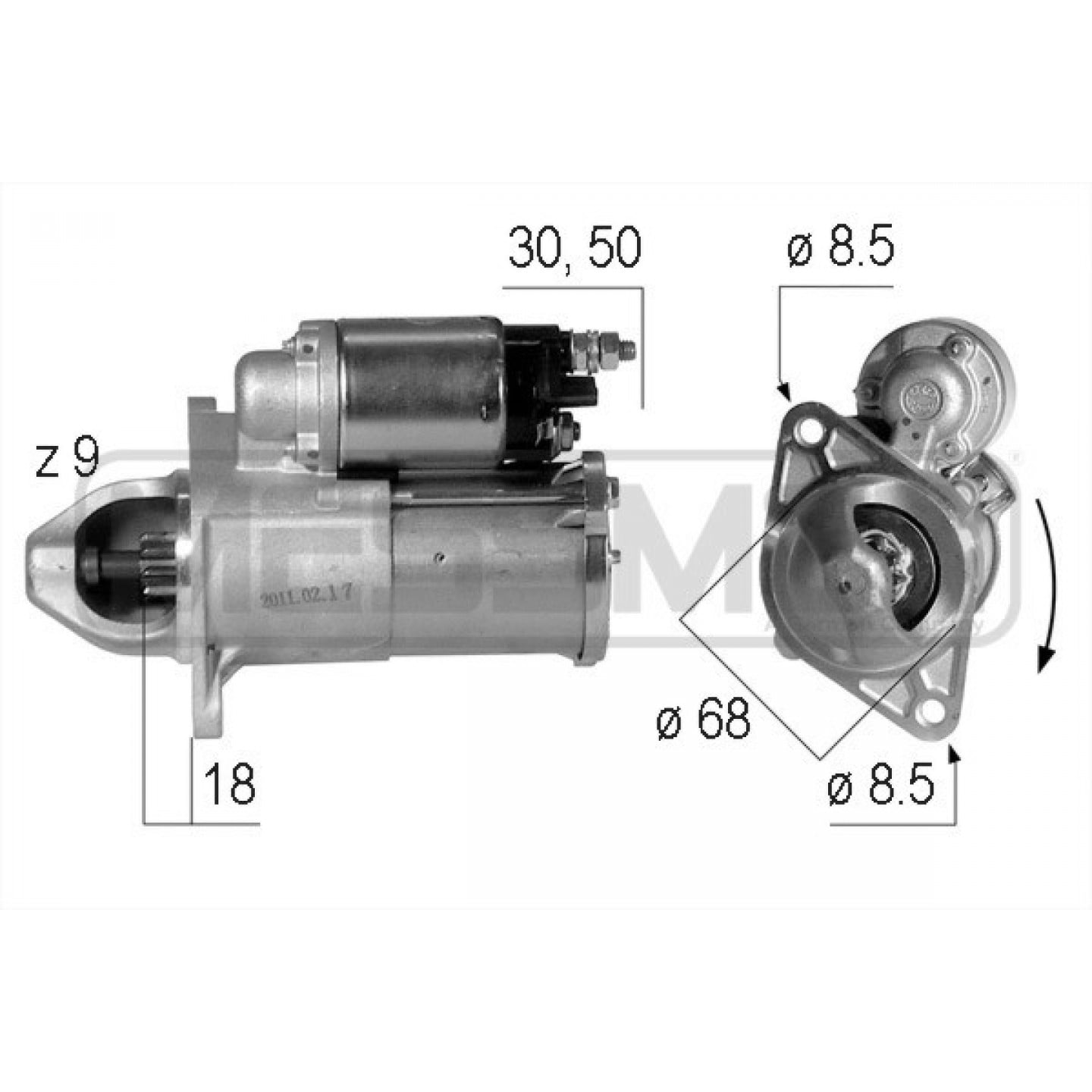 Motor de arranque ERA 220609A
