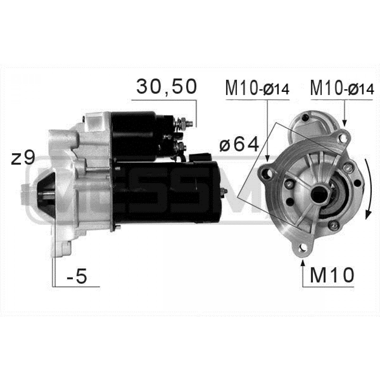 Motor de arranque ERA 220660A