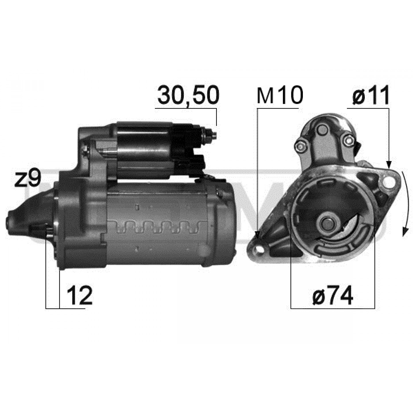 Motor de arranque ERA 220776A