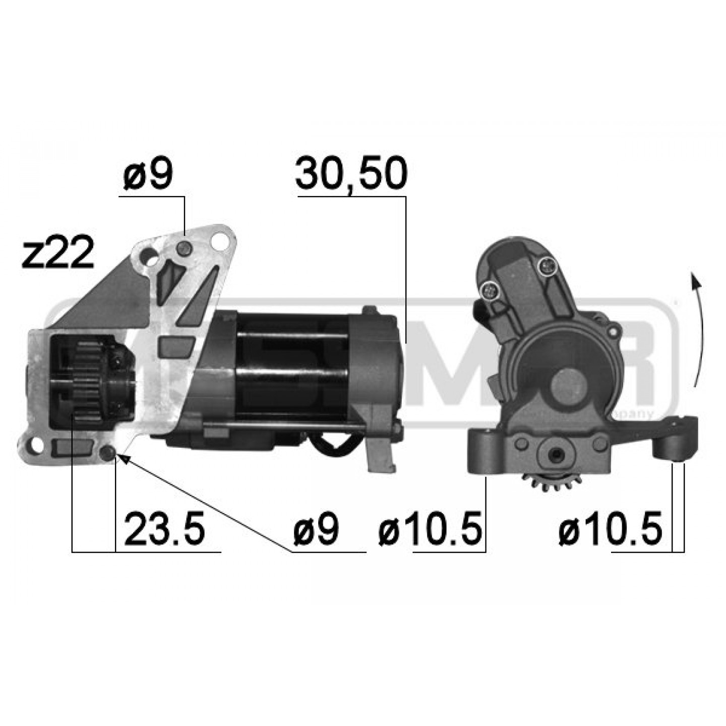 Motor de arranque ERA 220788A
