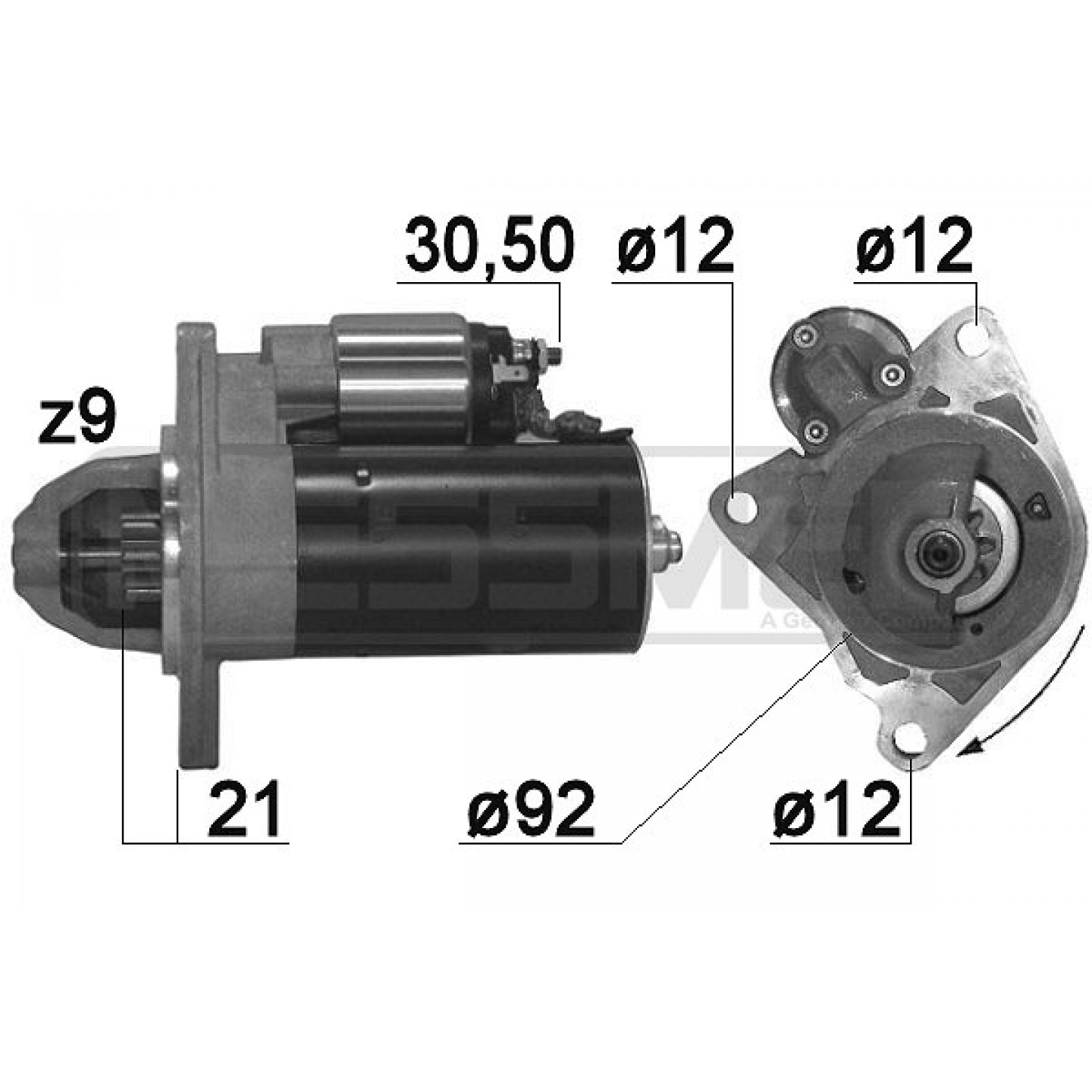 Motor de arranque ERA 220883A