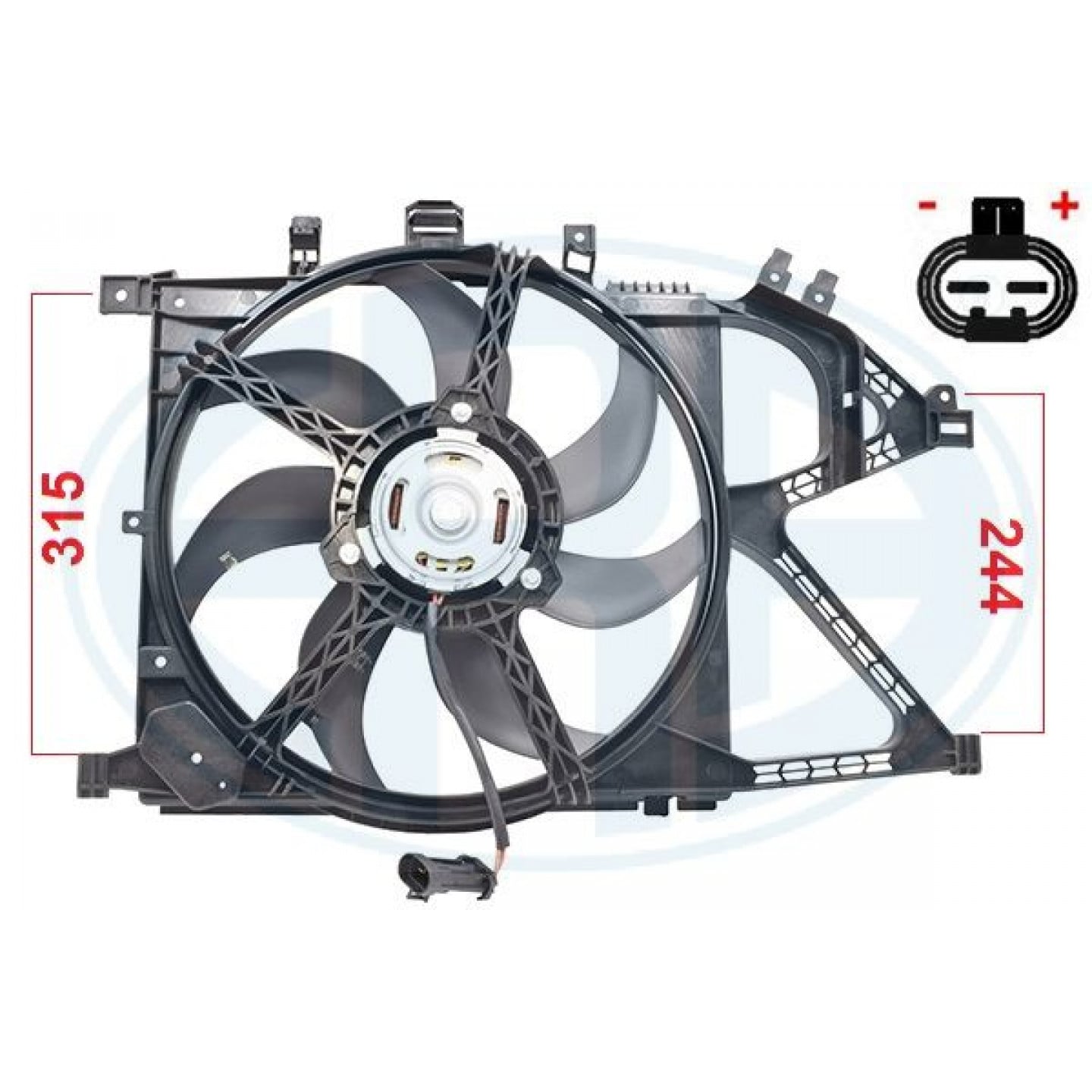 Ventilator, radiator ERA 352128
